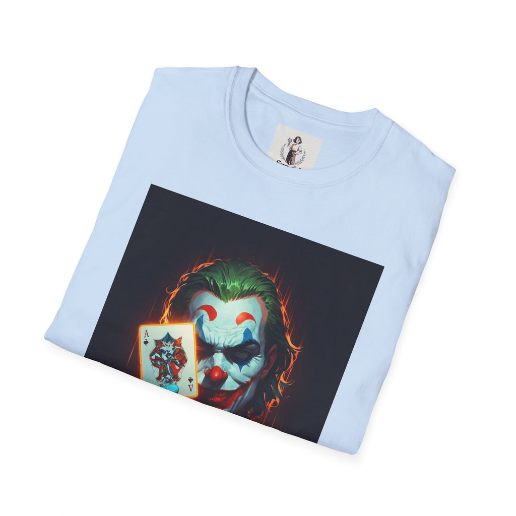 The Joker Superhero Marvel Unisex Softstyle T-Shirt, Comic Book Tee, Geeky Clothing, Cosplay Costume Top