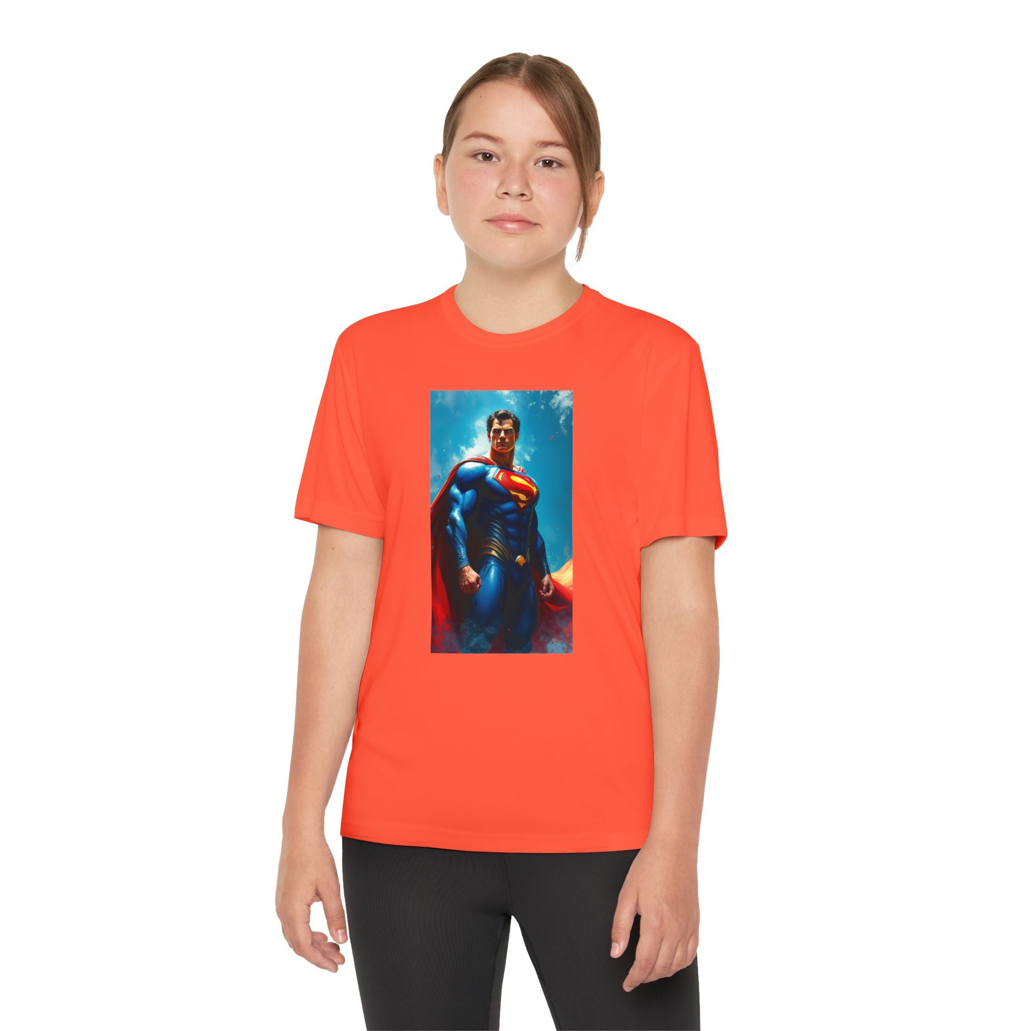 Superman Superhero Marvel T-Shirt, Youth Competitor Tee,  Kids Comic Book Hero Top, Children's Graphic Tee, Youth Super Power T-Shirt