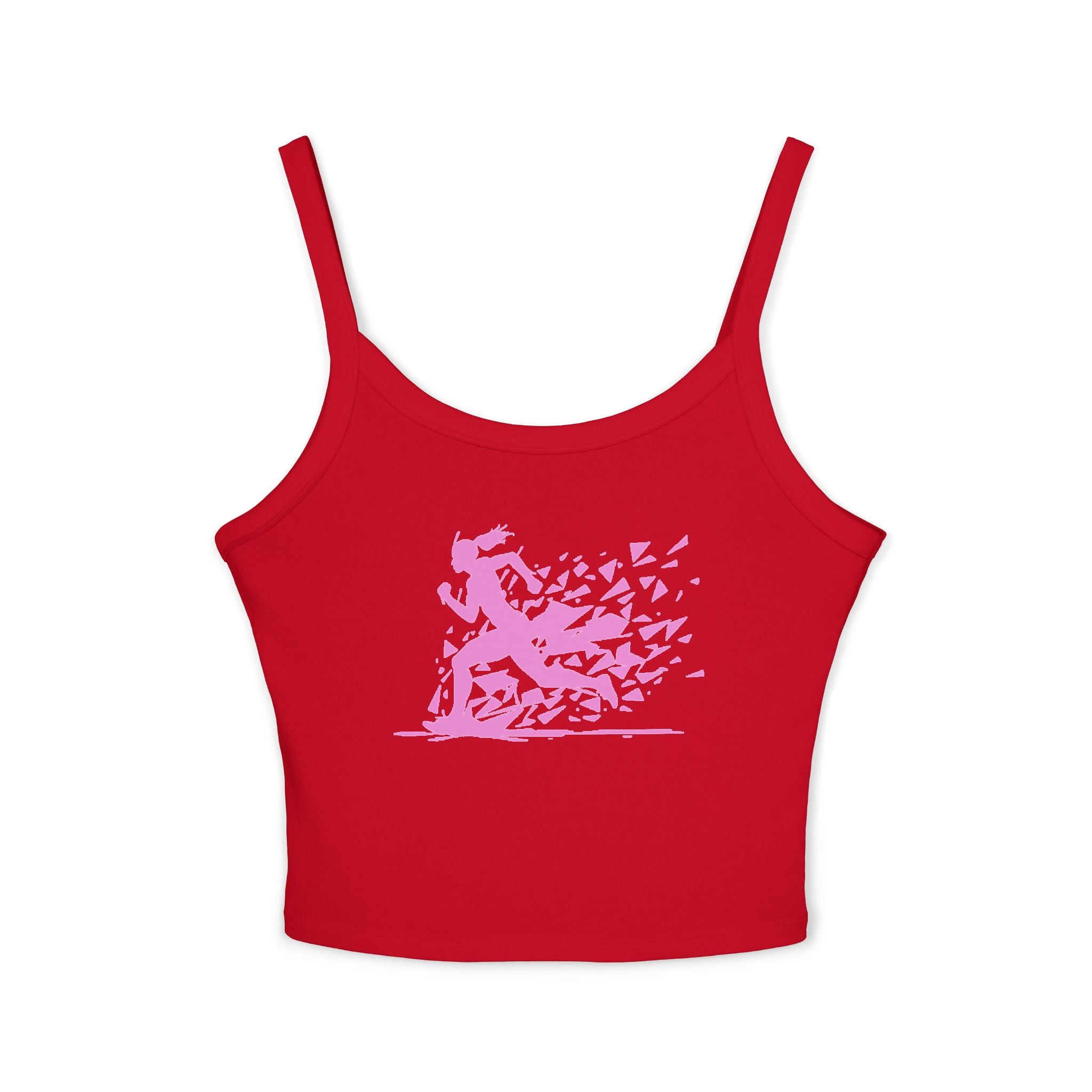 Running Woman Tank Top, Athletic Workout Top, Fitness Sleeveless Shirt, Jogging Muscle Tee, Exercise Gym Cami