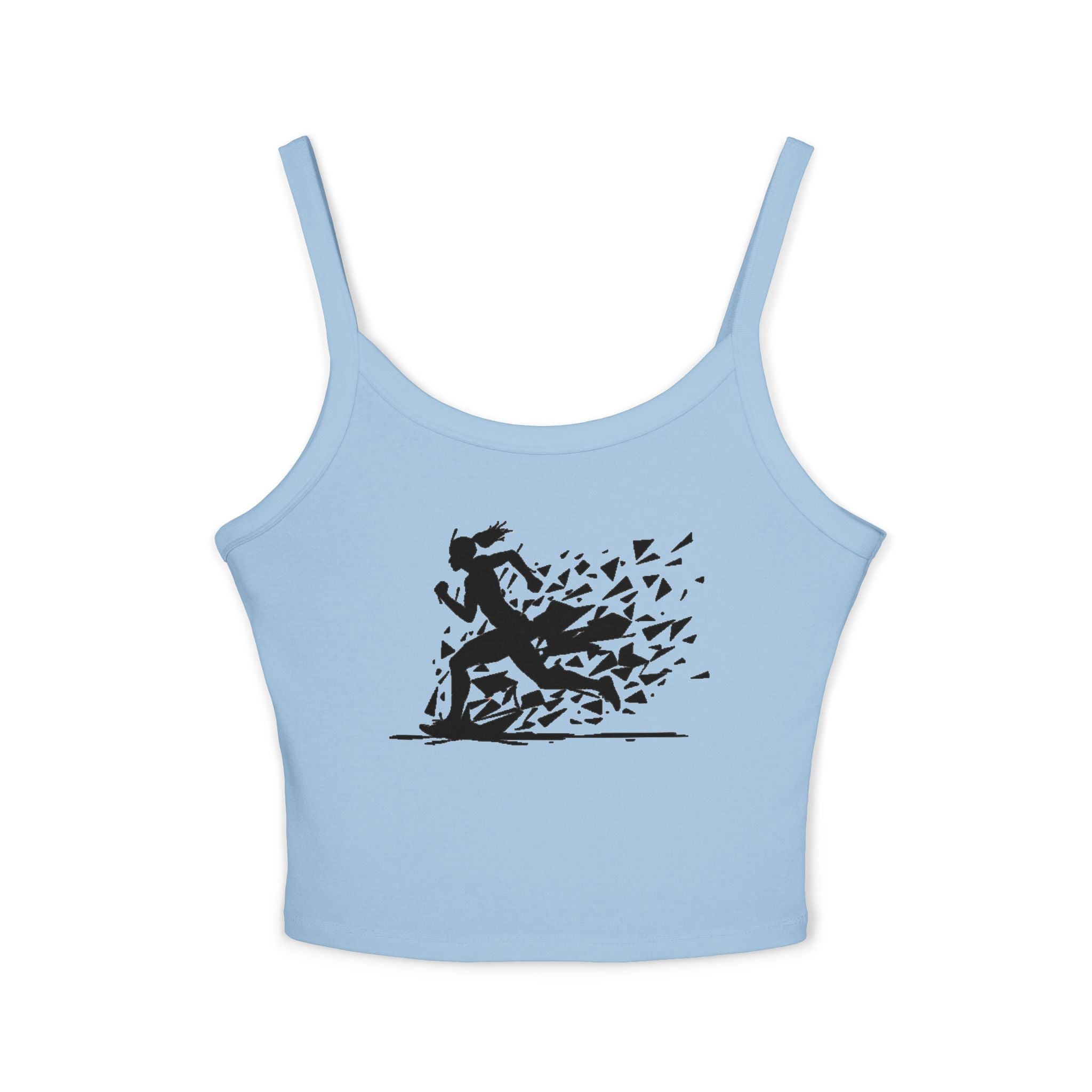 Running Woman Tank Top, Athletic Workout Top, Fitness Sleeveless Shirt, Jogging Muscle Tee, Exercise Gym Cami