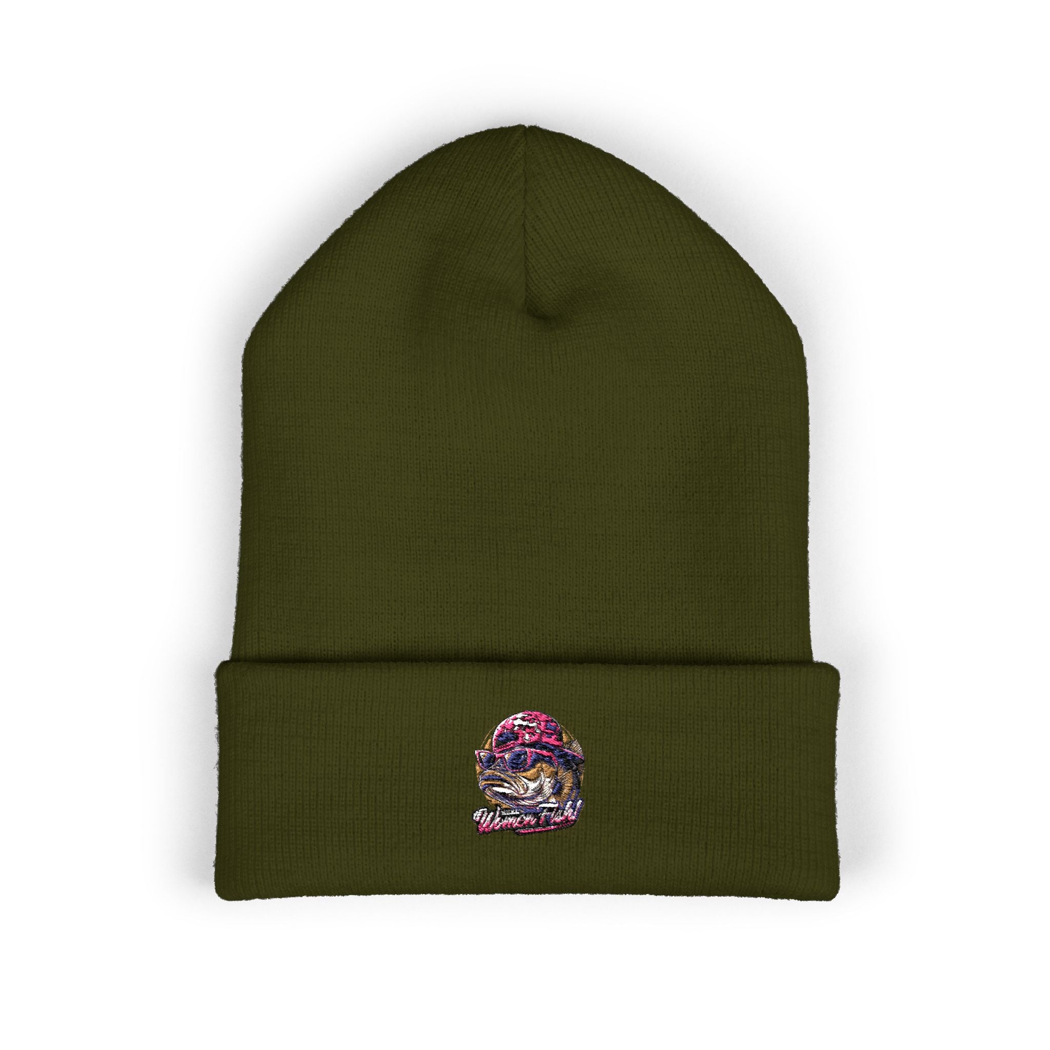 Embroidered Fishing Beanie, Fisherman Gift, Outdoor Apparel, Fishing Gear, Angler Hat, Fishing Lure Beanie