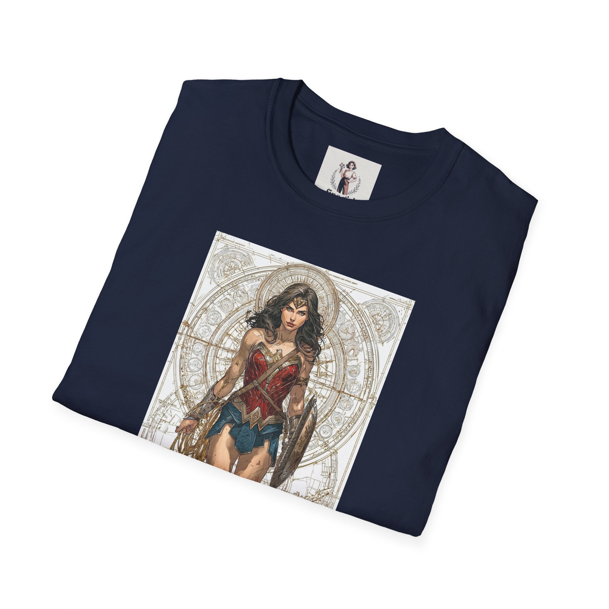 Wonder Woman Superhero Marvel Unisex Softstyle T-Shirt, Comic Book Tee, Geeky Clothing, Cosplay Costume Top