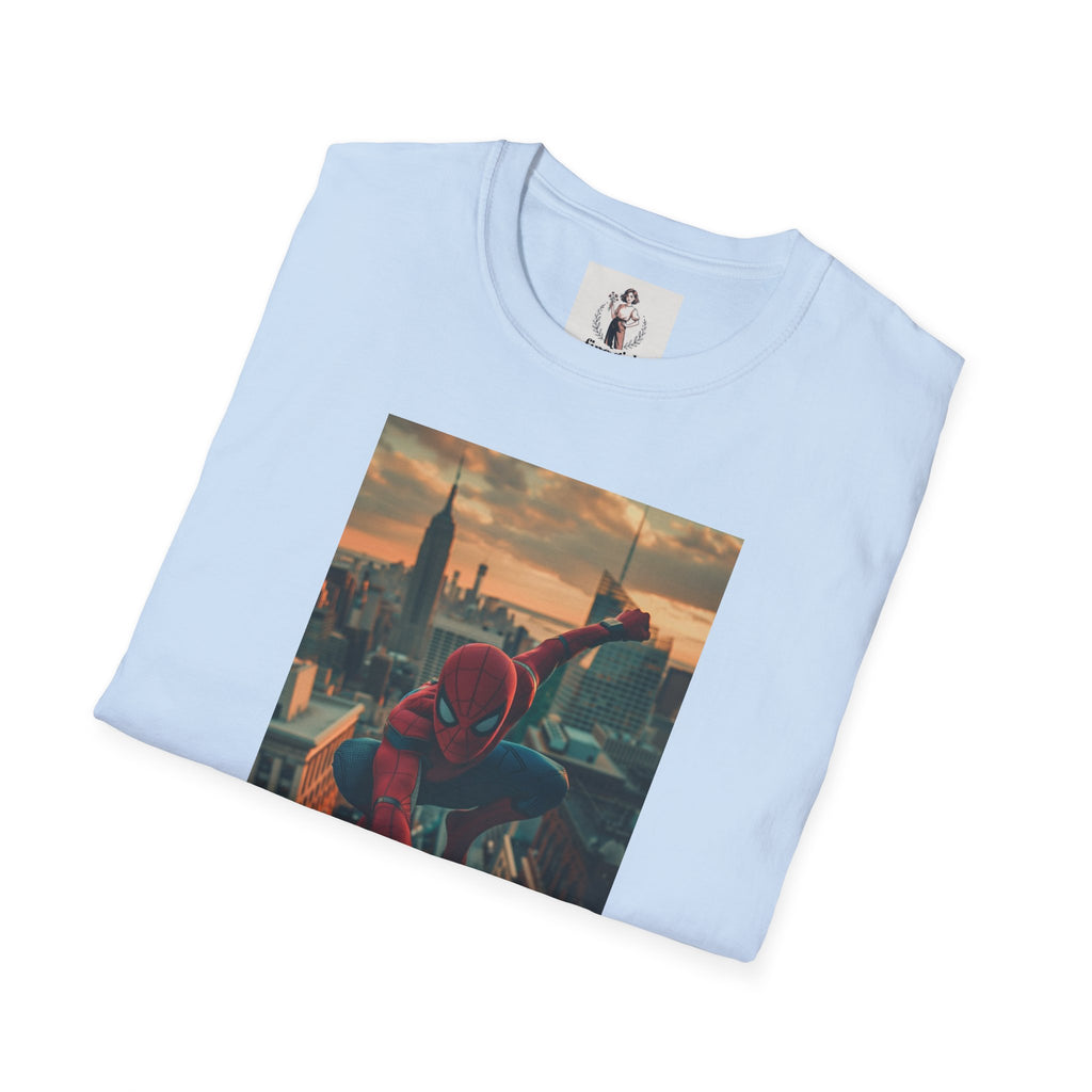 Spiderman Superhero Marvel Unisex Softstyle T-Shirt, Comic Book Tee, Geeky Clothing, Cosplay Costume Top