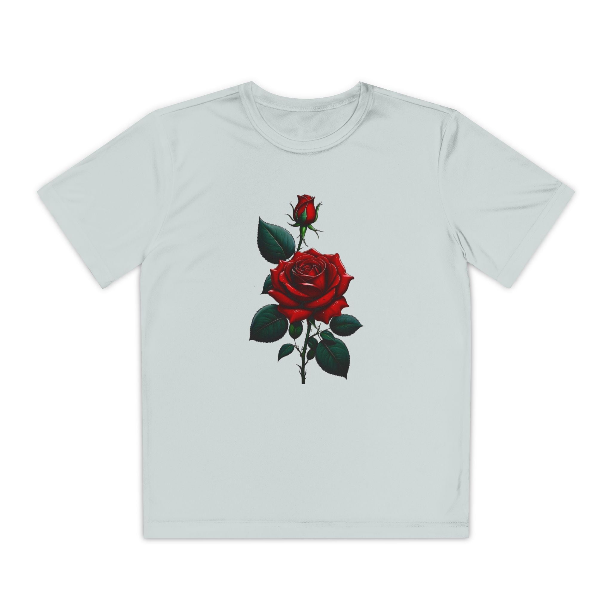 Flower Youth Tshirt, Girls Floral Tee, Kids Spring Shirt, Children's Botanical Top, Teen Blossom T-Shirt