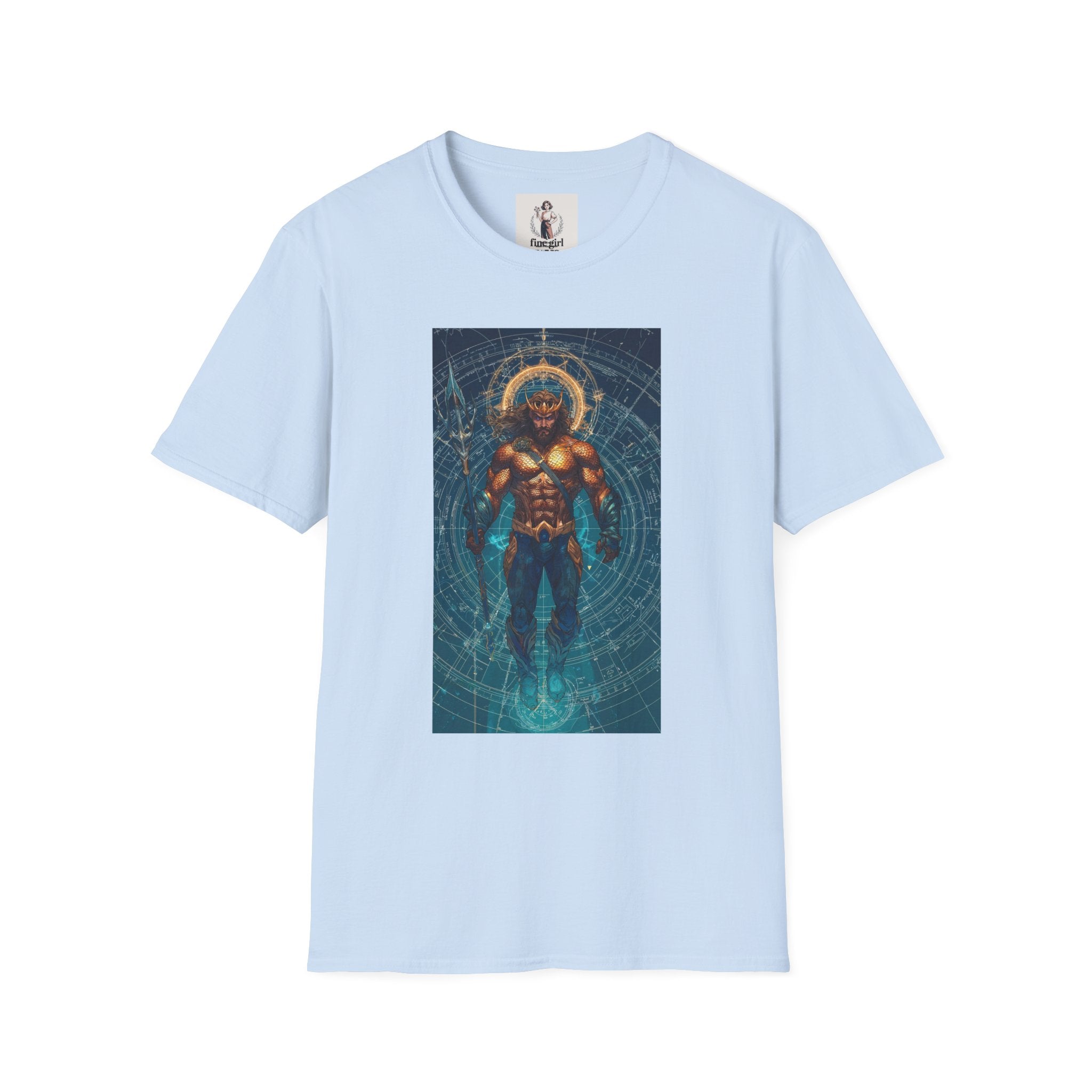Aquaman Superhero Marvel Unisex Softstyle T-Shirt, Comic Book Tee, Geeky Clothing, Cosplay Costume Top