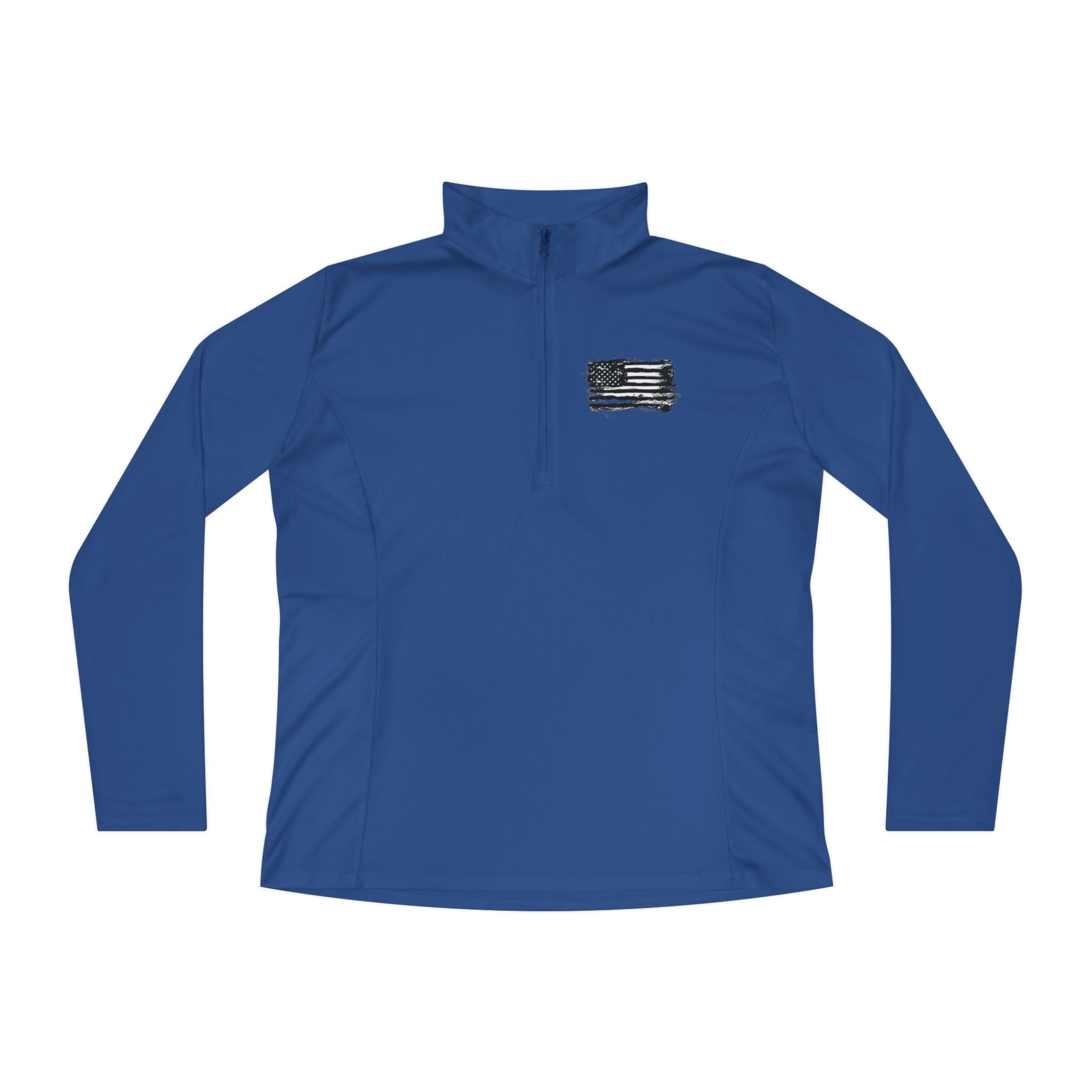 Ladies Quarter-Zip Pullover with Motivational Running Design, Athletic Apparel, Activewear, Sportswear, Fitness Gift, Running Top