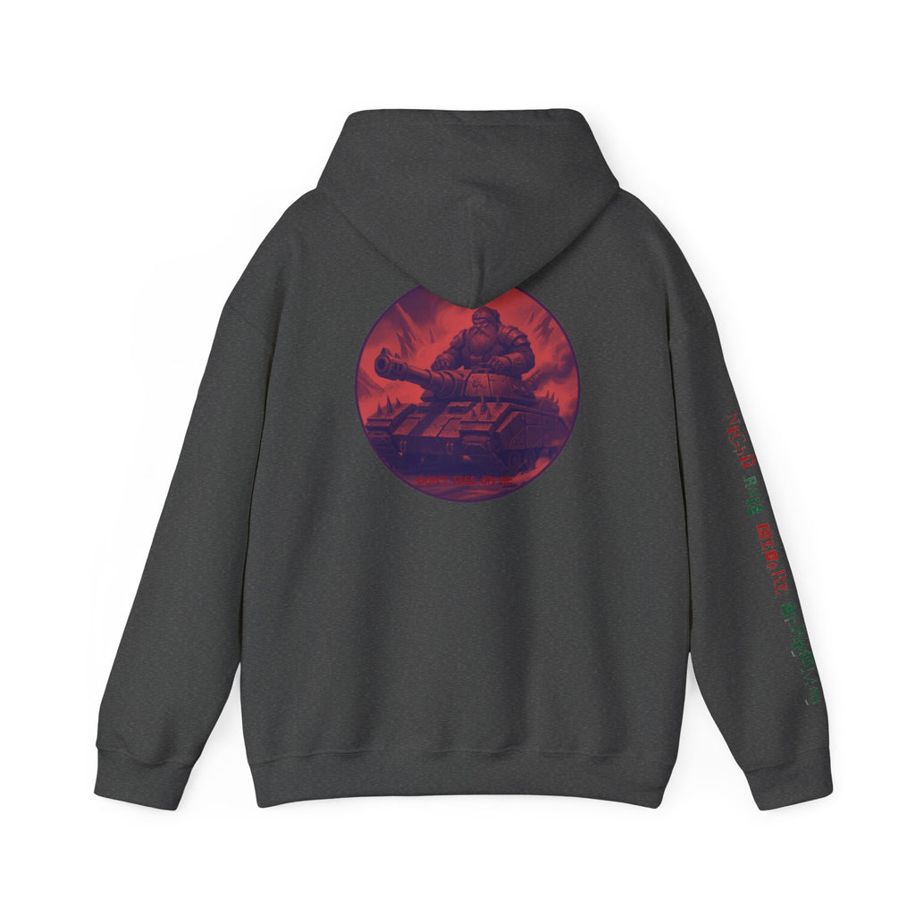 Santa Claus On A Tank Christmas Patriotic Hoodie Rebel Spirit Unisex Hoodie