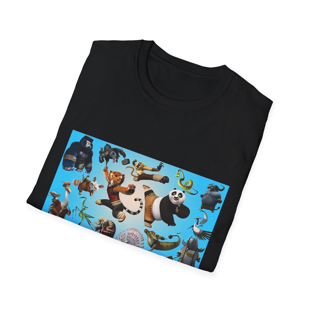 Kung Fu Panda Unisex Softstyle T-Shirt, DreamWorks Animation Youth Competitor Tee, Graphic Tee, Movie Fan Gift, Cult Classic Shirt, Comfy