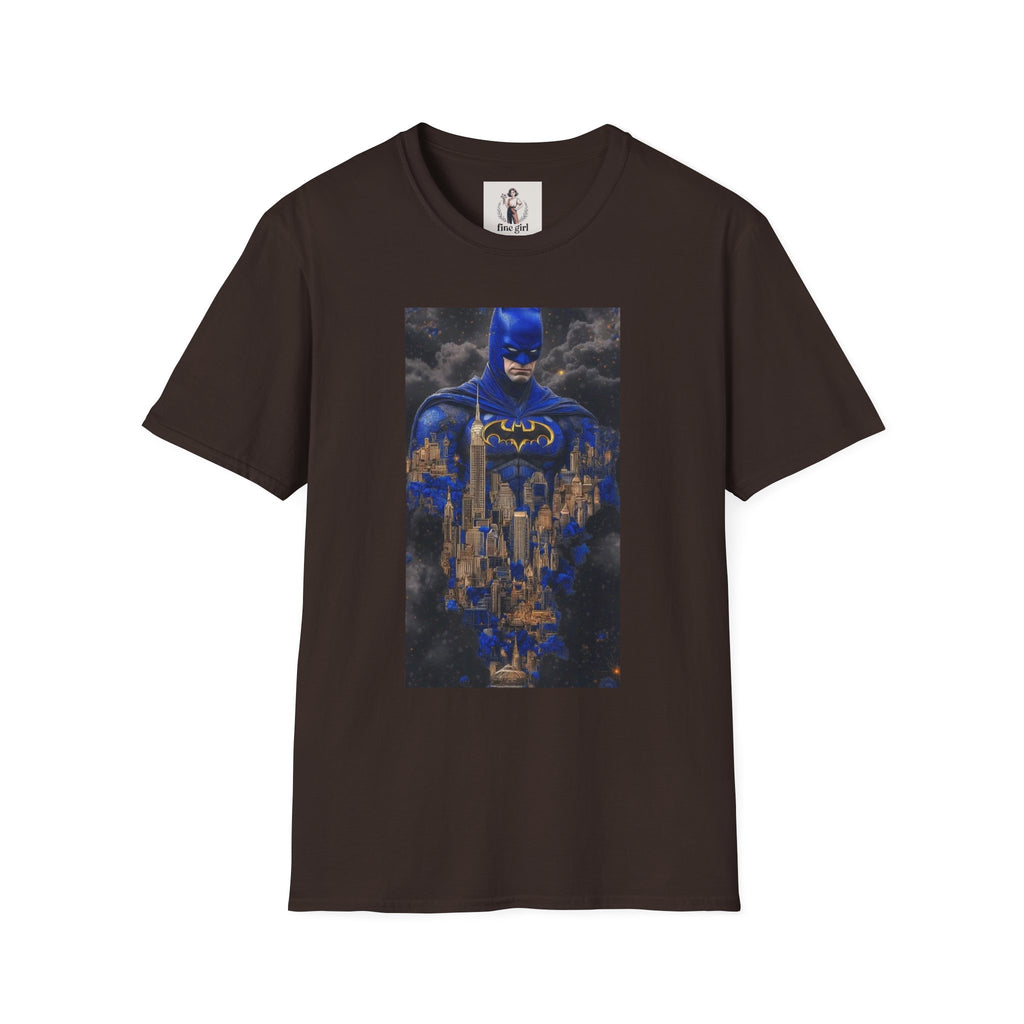 Batman Marvel Unisex Softstyle T-Shirt, Comic Book Tee, Geeky Clothing, Cosplay Costume Top