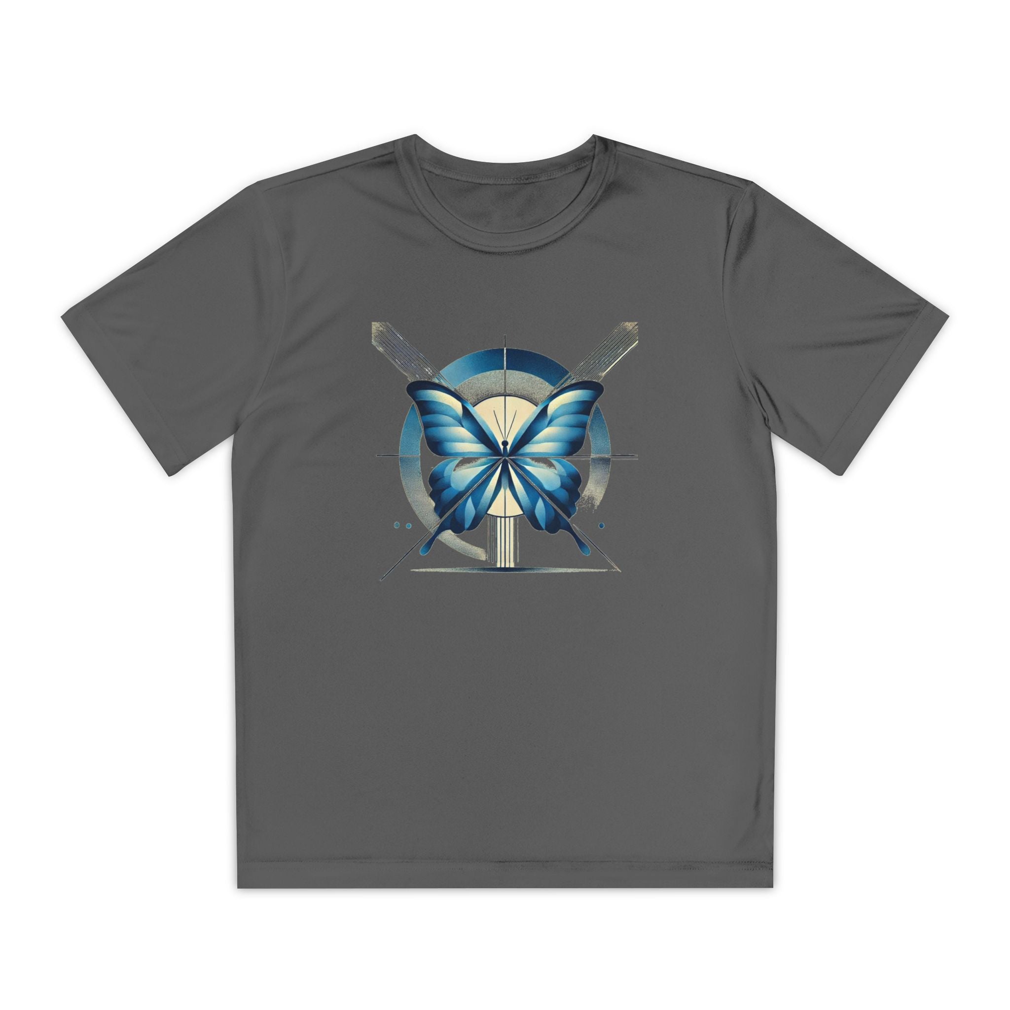 Butterffy Youth T-Shirt Sports Graphic Tee, Cool Athletic Shirt for Kids, Perfect for Sports Events, Team Spirit