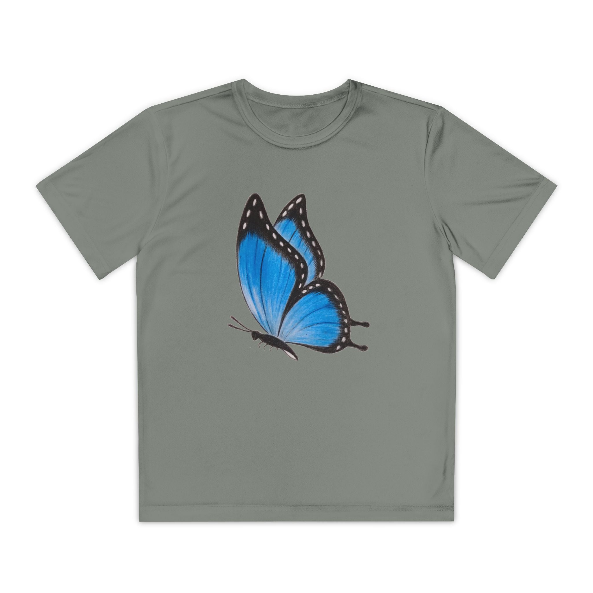 Butterffy Youth T-Shirt Sports Graphic Tee, Cool Athletic Shirt for Kids, Perfect for Sports Events, Team Spirit