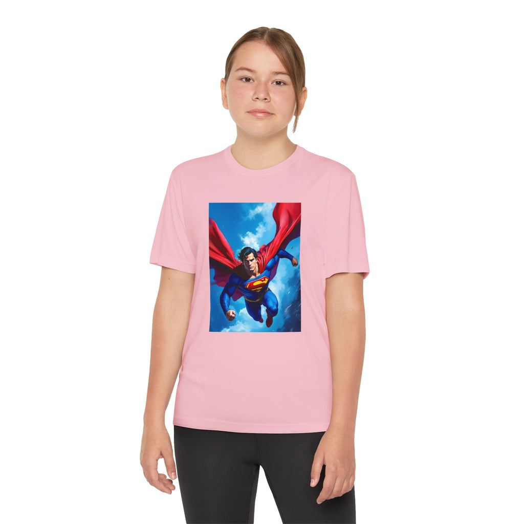 Superman Superhero Marvel T-Shirt, Youth Competitor Tee,  Kids Comic Book Hero Top, Children's Graphic Tee, Youth Super Power T-Shirt