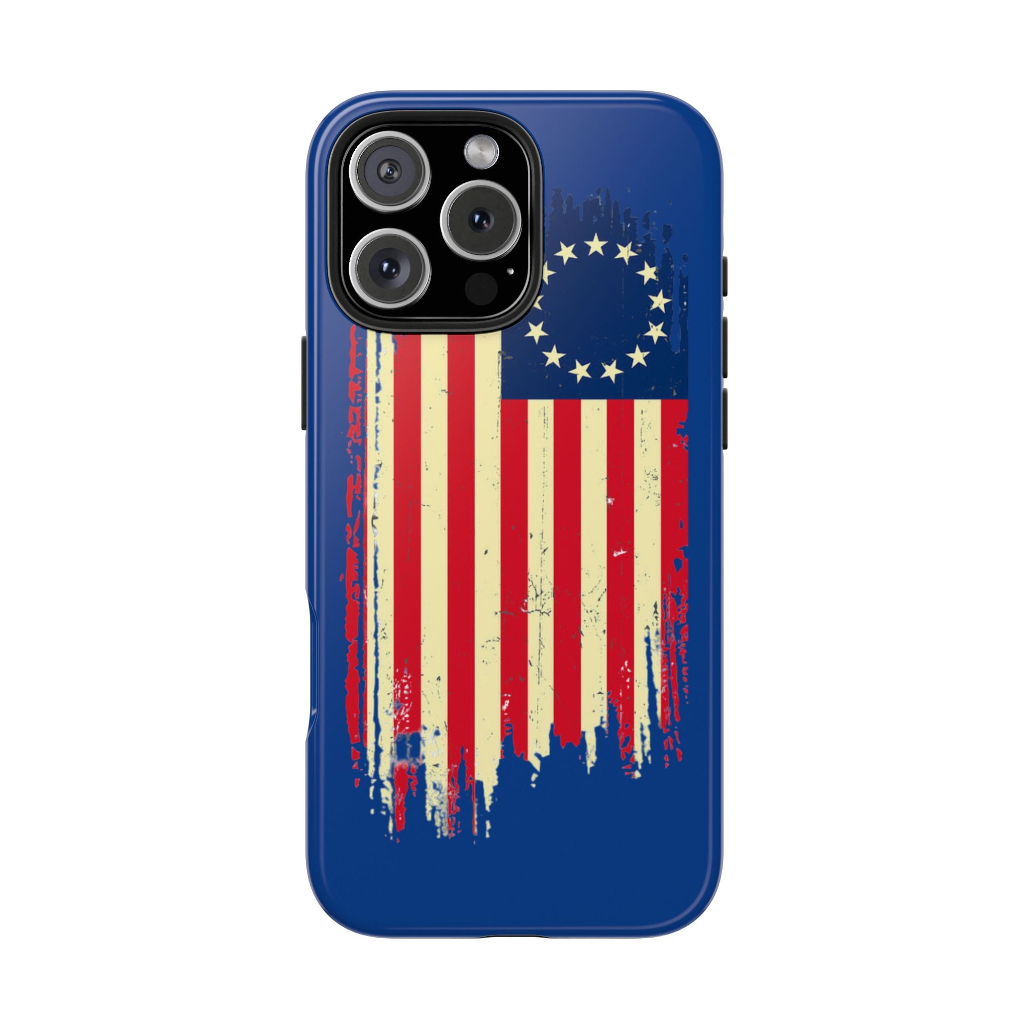 Patriotic Phone Cases with Vintage Flag Design, Tough Case for Independence Day, Memorial Day, 4th of July, Gift for Veterans, USA Pride