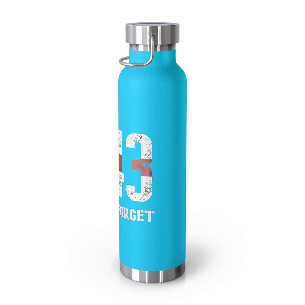 343 Firefighter Patriotic Copper Insulated Water Bottle