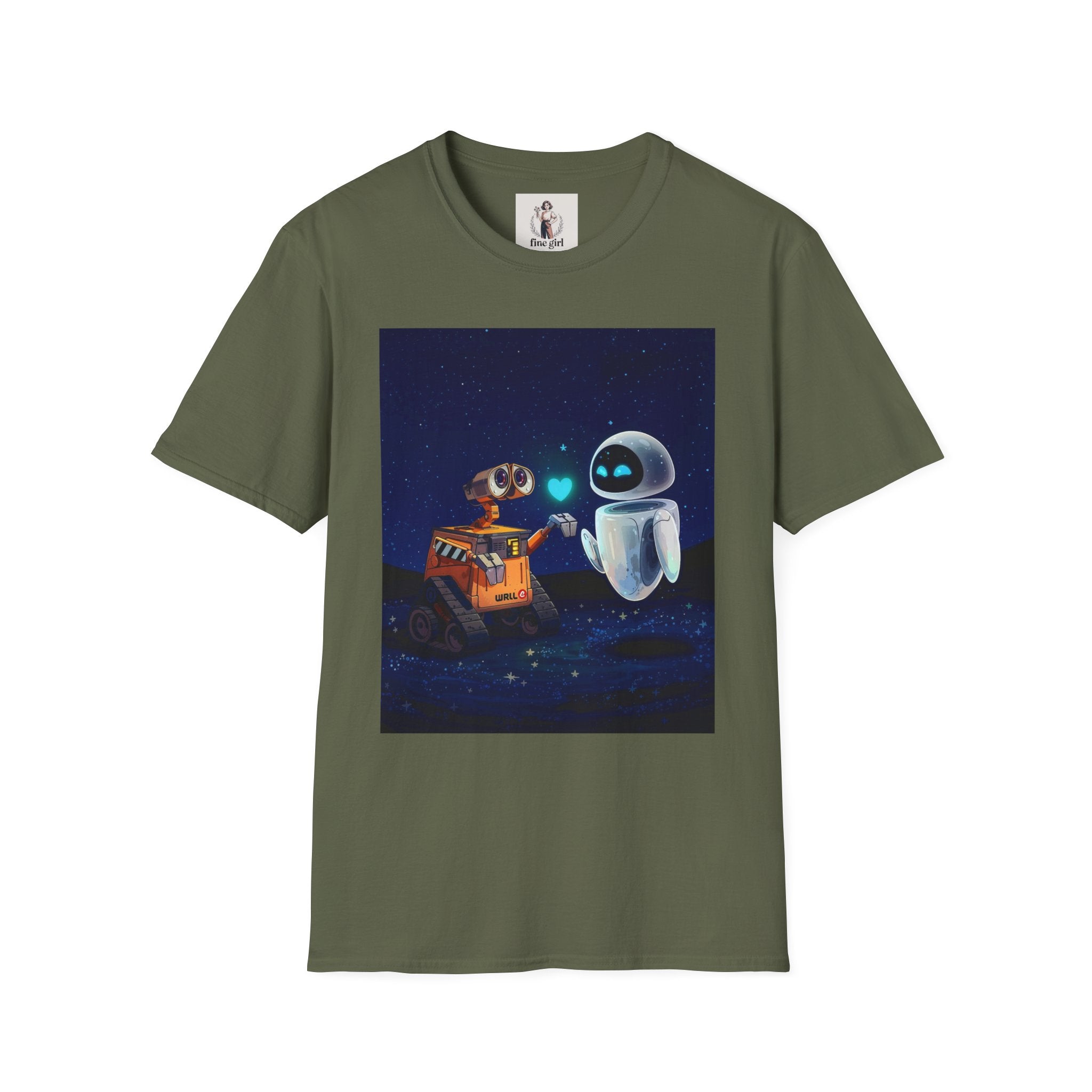 Wall-E Pixar Animation Unisex T-Shirt, Walt Disney Tee, Movie Lover Gift, Graphic Novelty Shirt, Cartoon Character Apparel