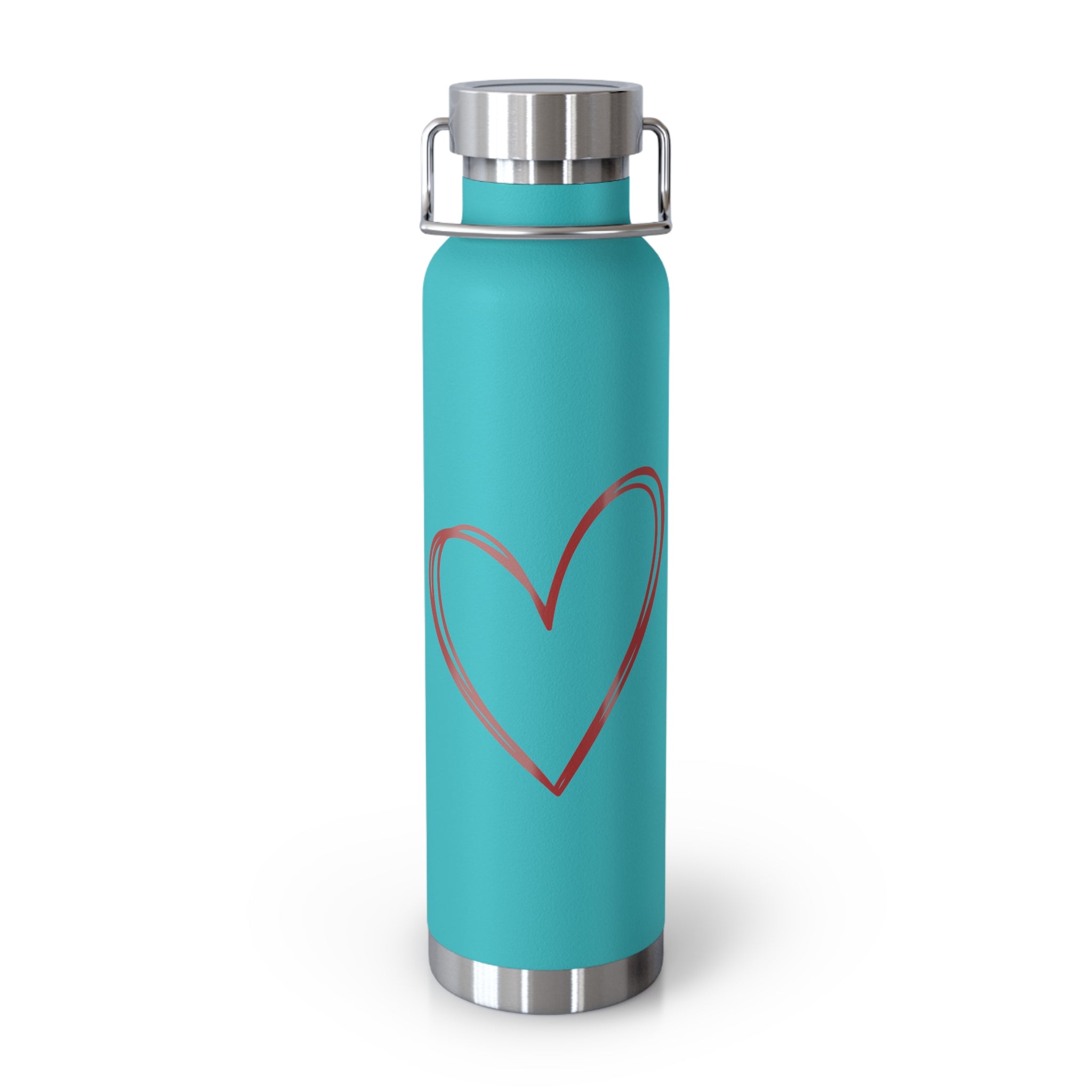 Heart Copper Insulated Water Bottle