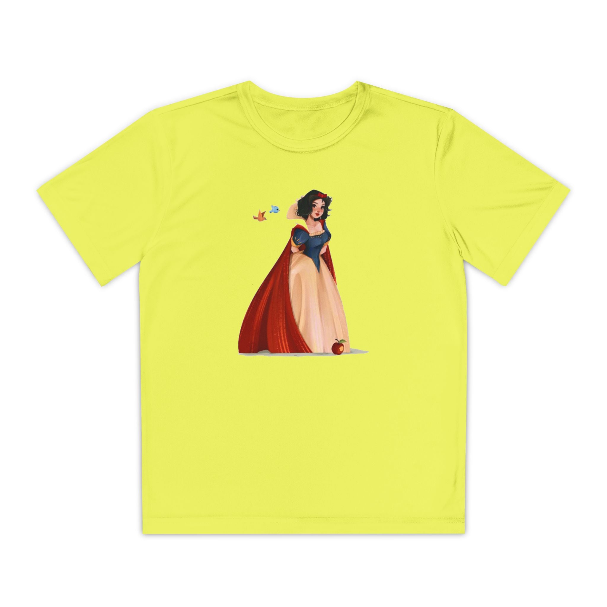 Snow White Youth T-Shirt Sports Graphic Tee, Cool Athletic Shirt for Kids, Perfect for Sports Events, Team Spirit
