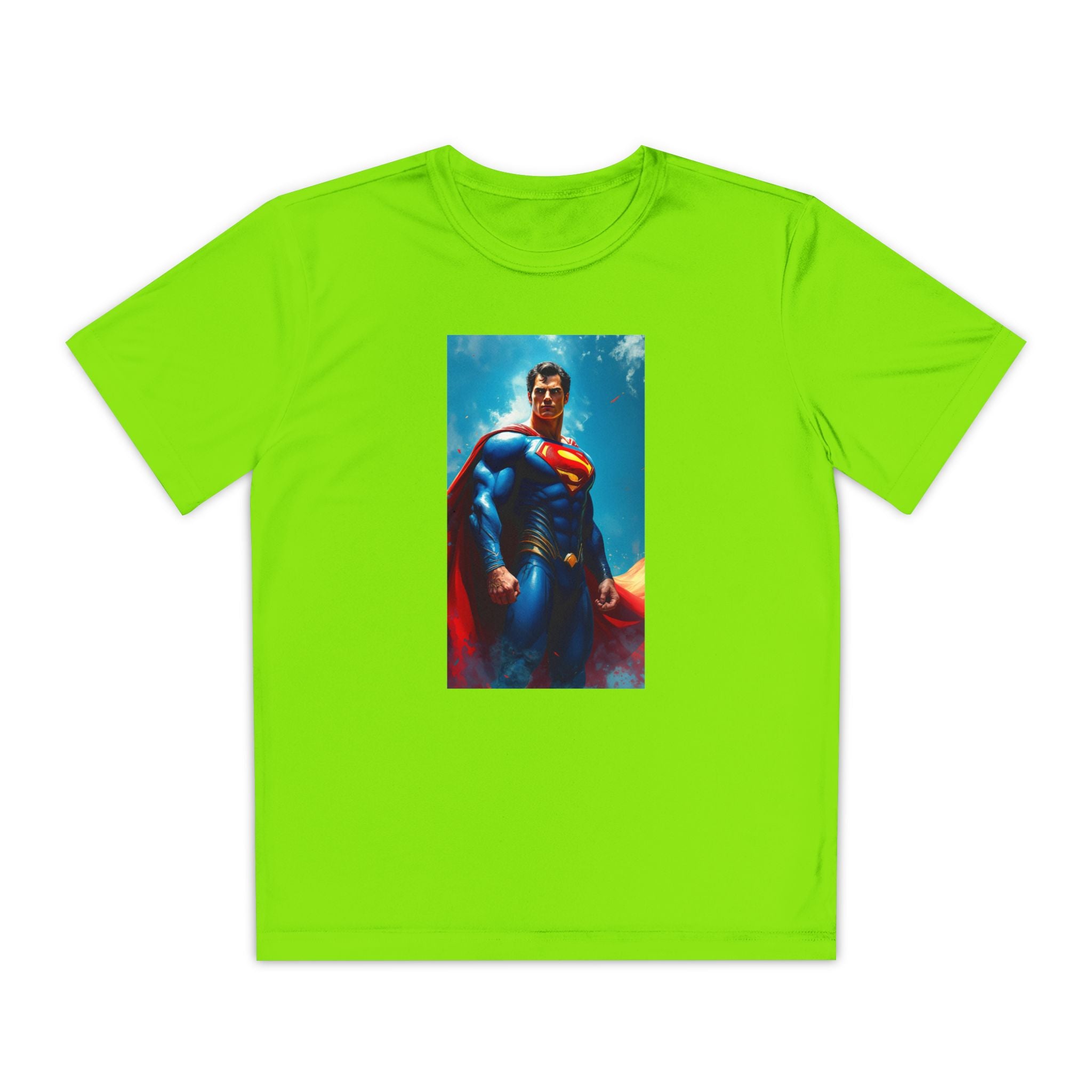 Superman Superhero Marvel T-Shirt, Youth Competitor Tee,  Kids Comic Book Hero Top, Children's Graphic Tee, Youth Super Power T-Shirt