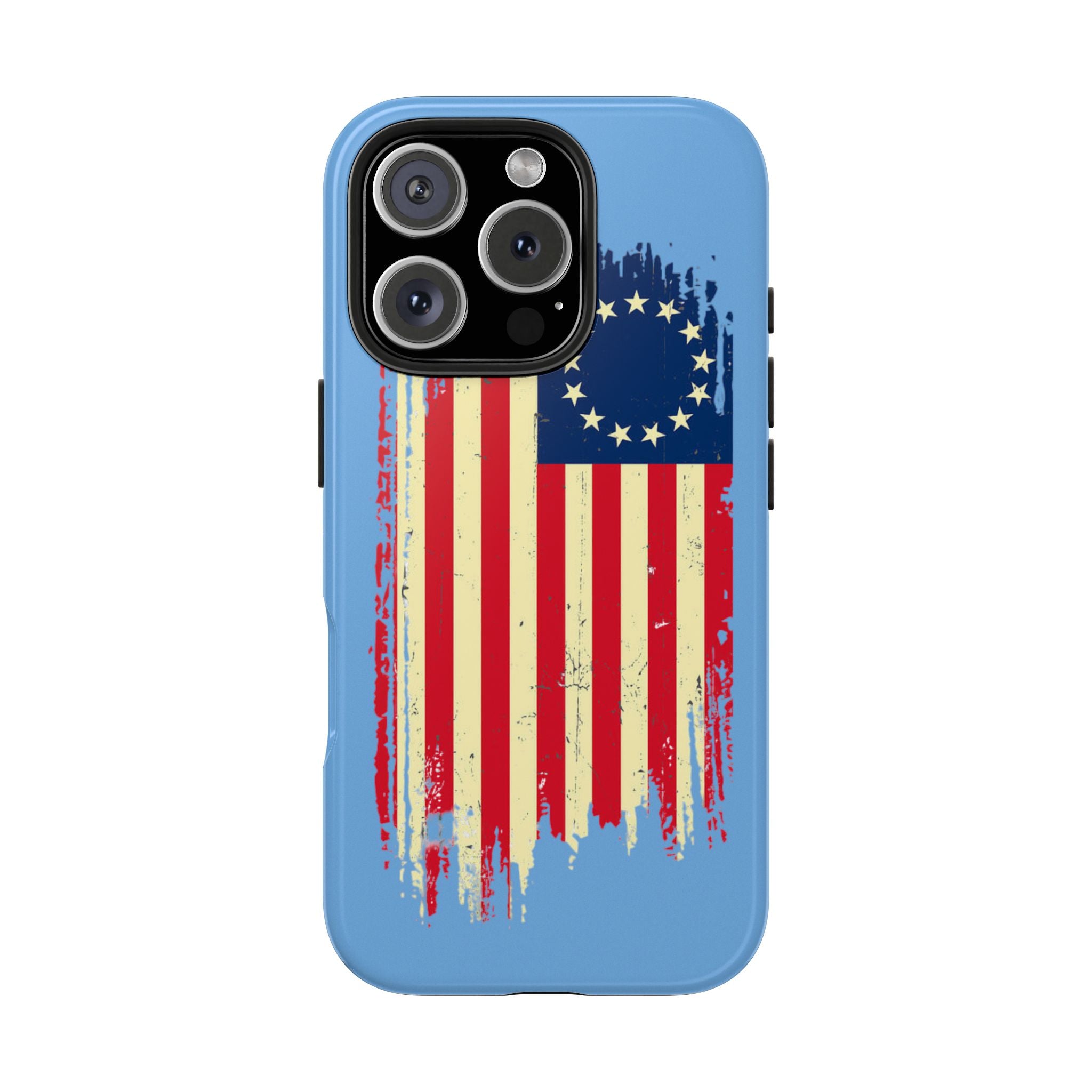Patriotic Phone Cases with Vintage Flag Design, Tough Case for Independence Day, Memorial Day, 4th of July, Gift for Veterans, USA Pride