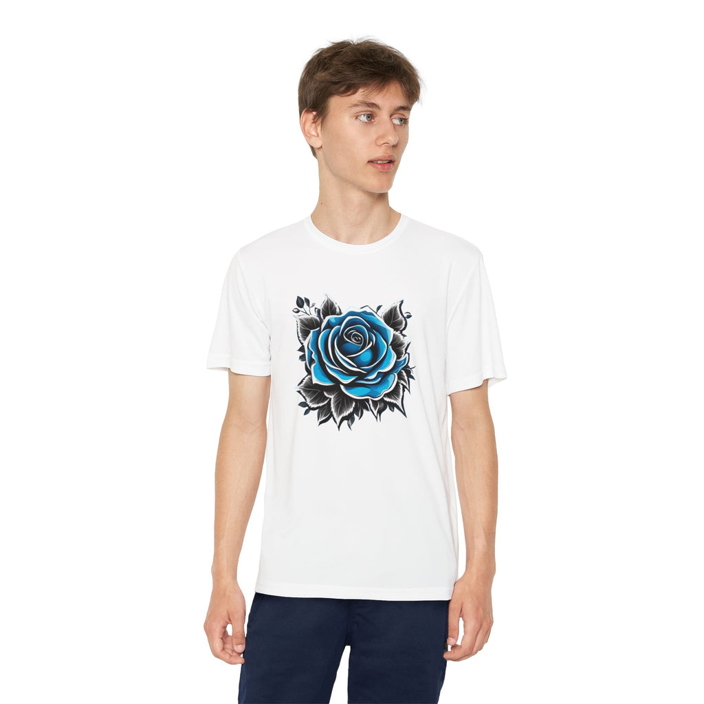 Flower Youth T-Shirt Sports Graphic Tee, Cool Athletic Shirt for Kids