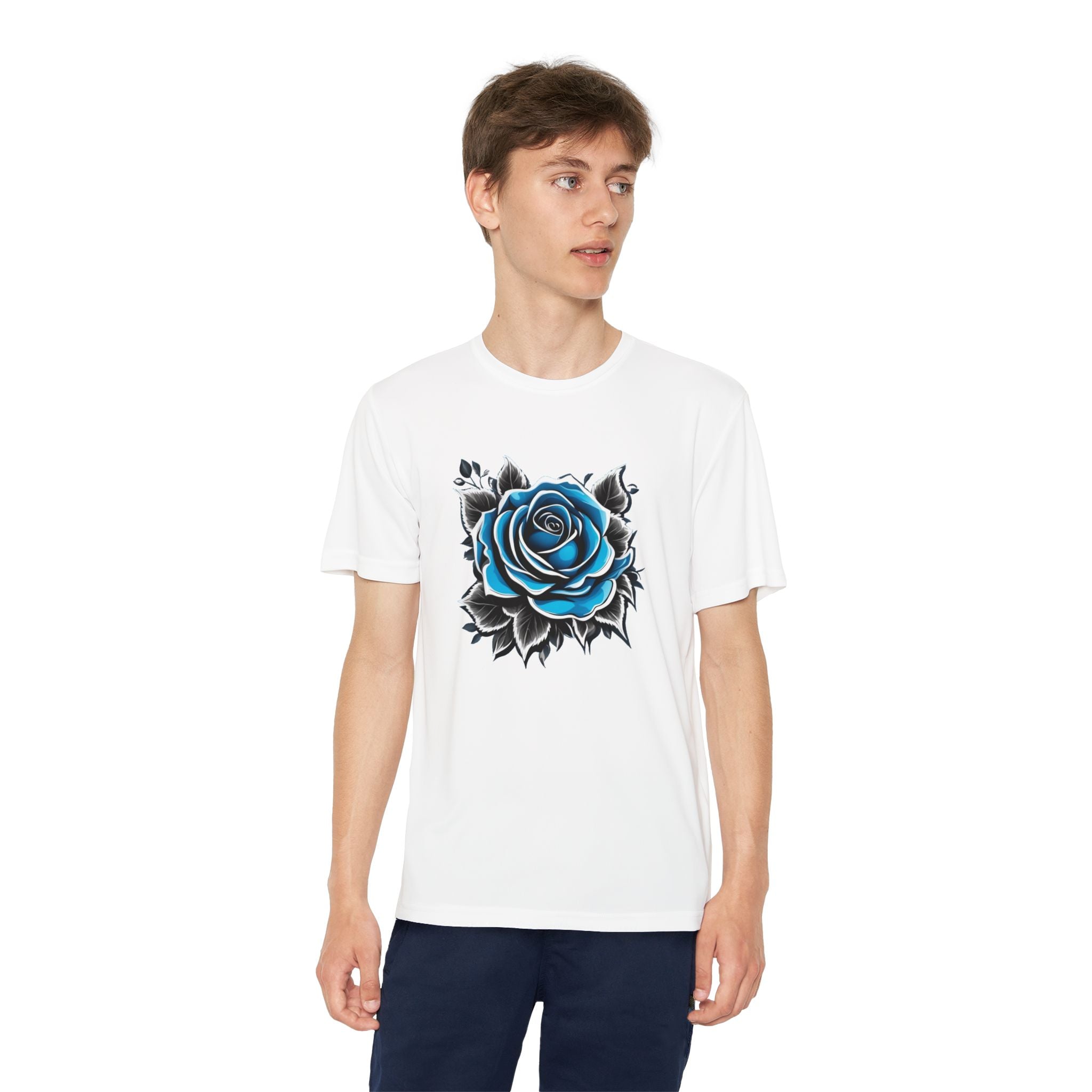 Flower Youth T-Shirt Sports Graphic Tee, Cool Athletic Shirt for Kids