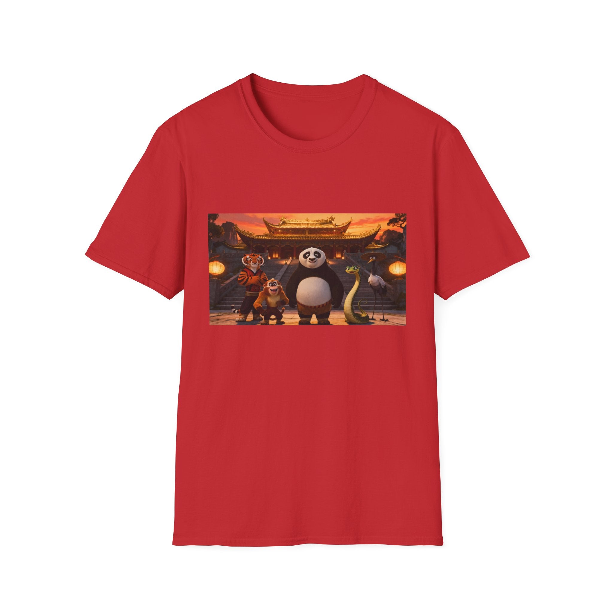 Kung Fu Panda Unisex Softstyle T-Shirt, DreamWorks Animation Youth Competitor Tee, Graphic Tee, Movie Fan Gift, Cult Classic Shirt, Comfy