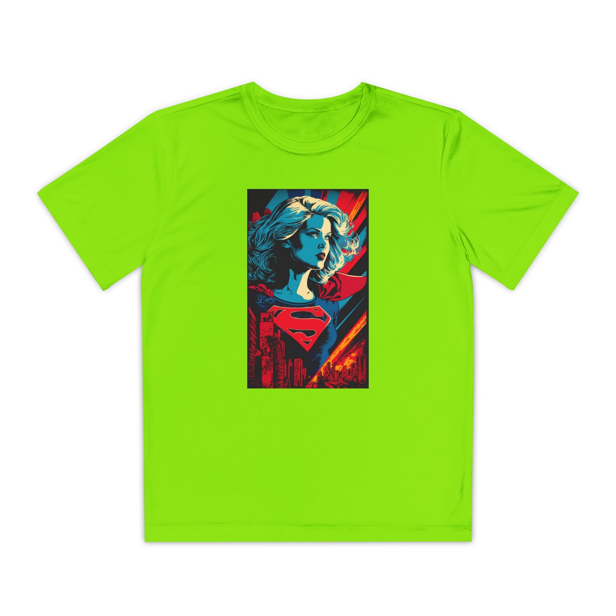 Superhero Youth T-Shirt Sports Graphic Tee, Cool Athletic Shirt for Kids