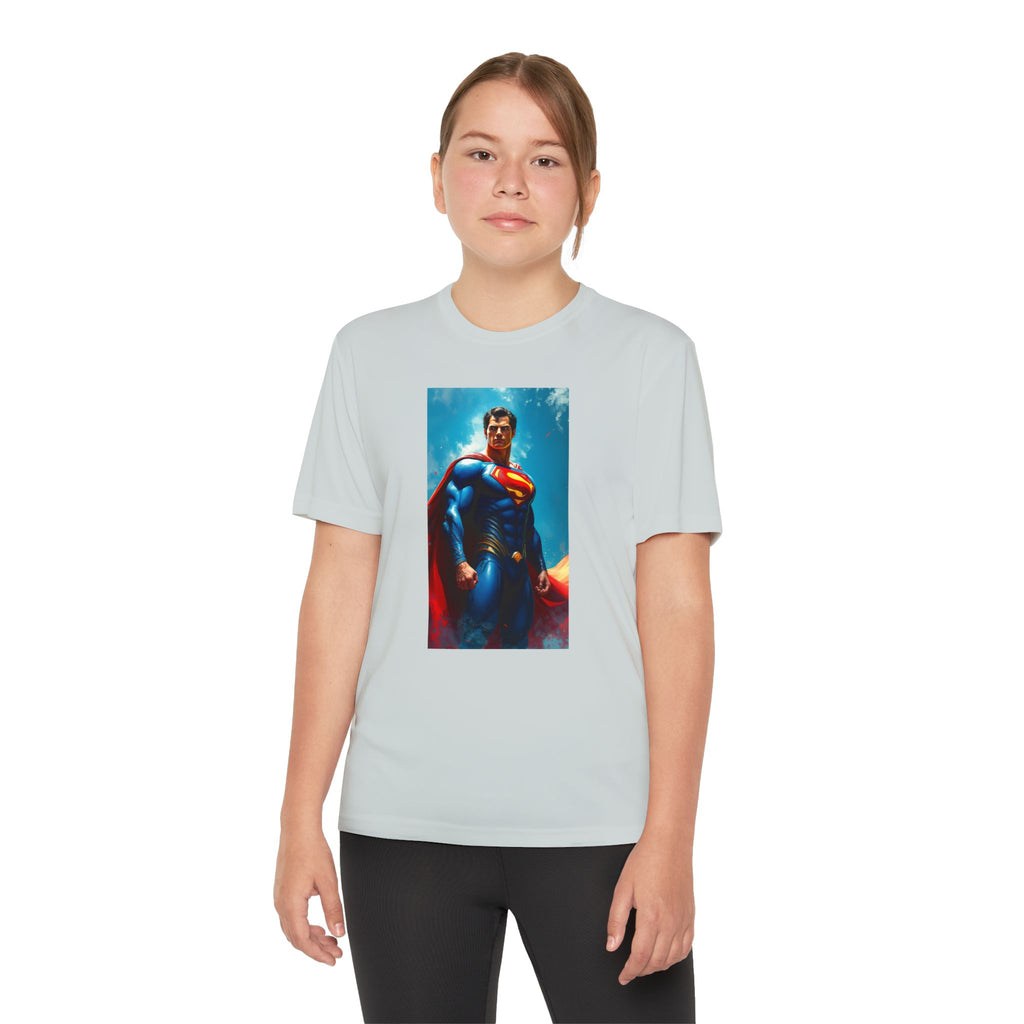 Superman Superhero Marvel T-Shirt, Youth Competitor Tee,  Kids Comic Book Hero Top, Children's Graphic Tee, Youth Super Power T-Shirt