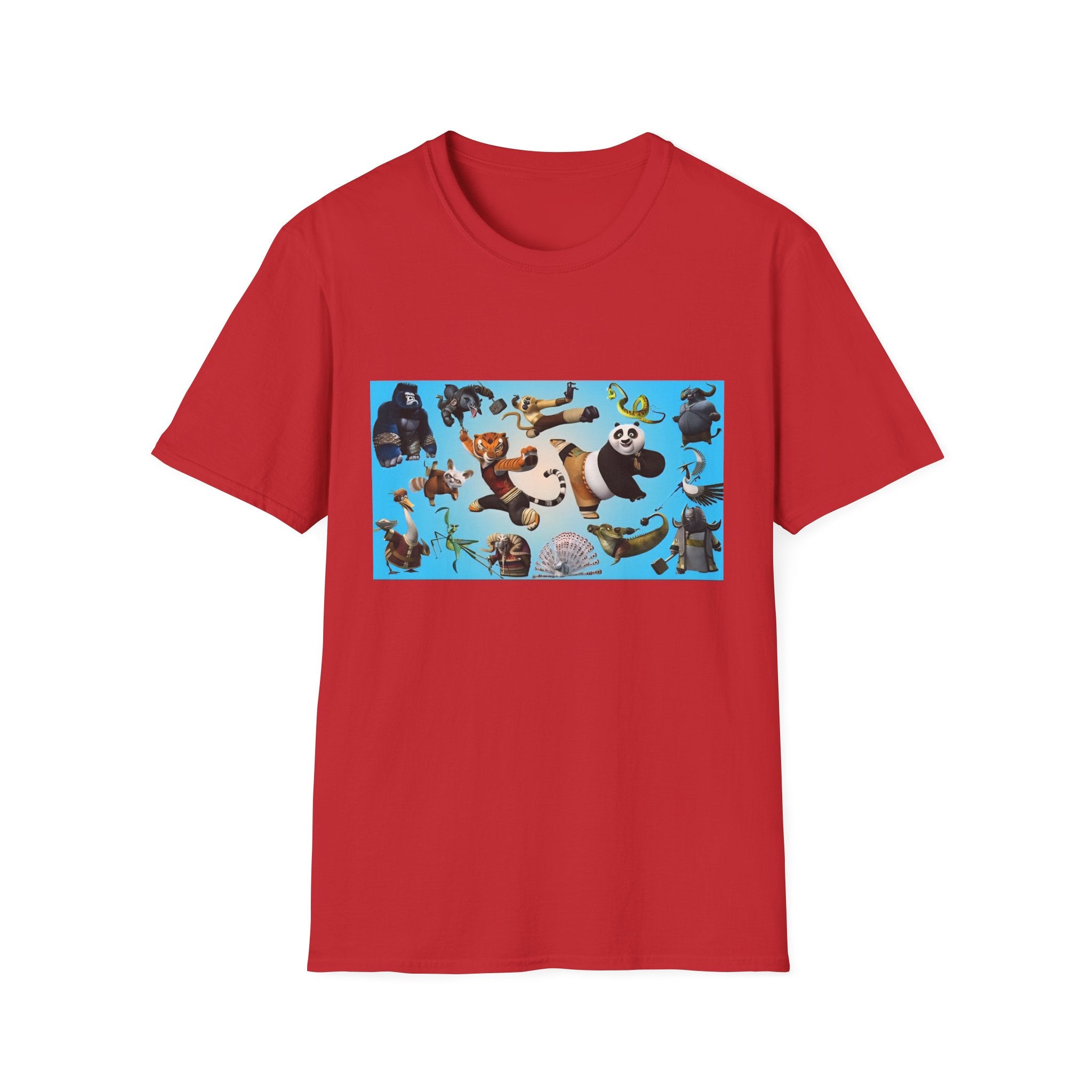 Kung Fu Panda Unisex Softstyle T-Shirt, DreamWorks Animation Youth Competitor Tee, Graphic Tee, Movie Fan Gift, Cult Classic Shirt, Comfy