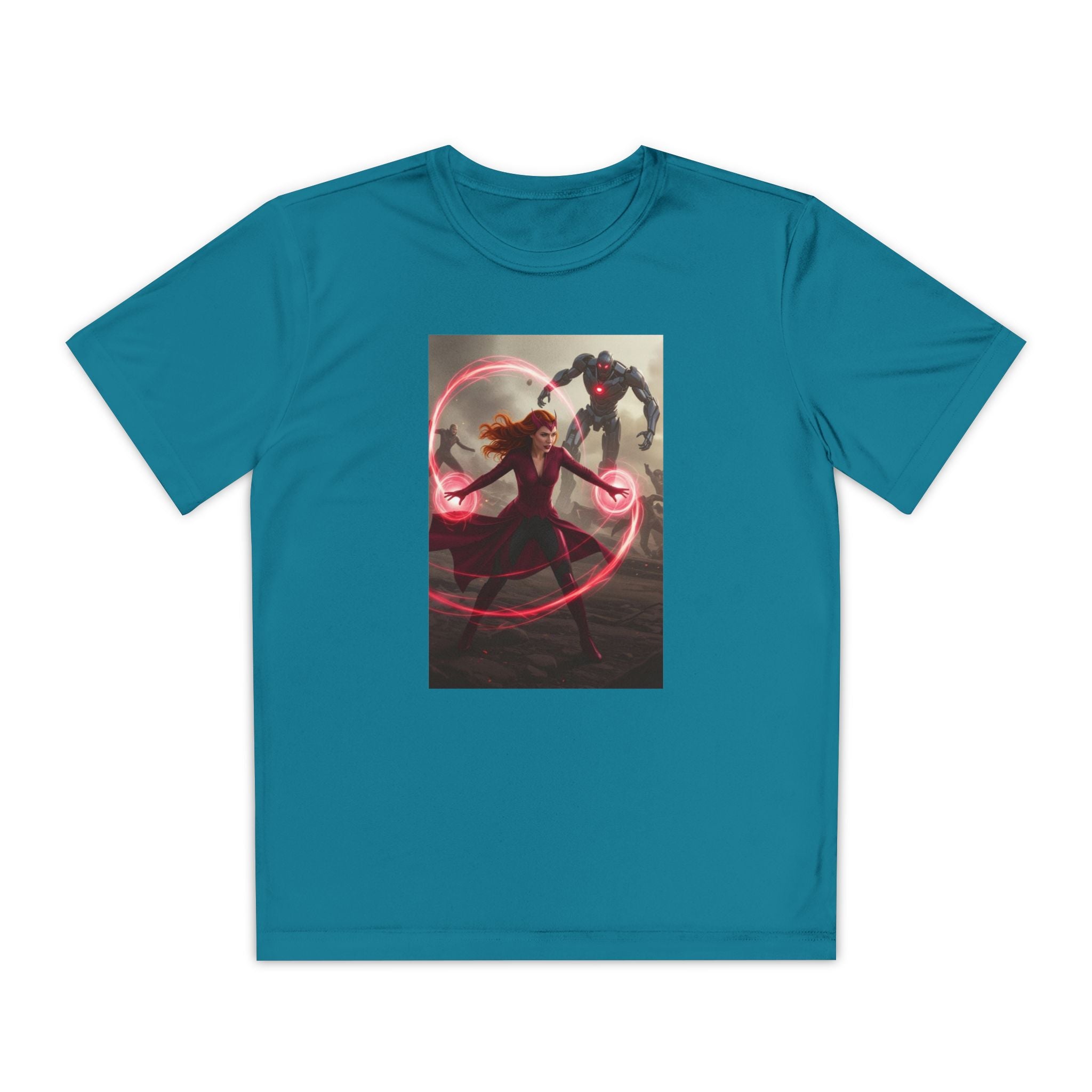 Superhero Youth T-Shirt Sports Graphic Tee, Cool Athletic Shirt for Kids