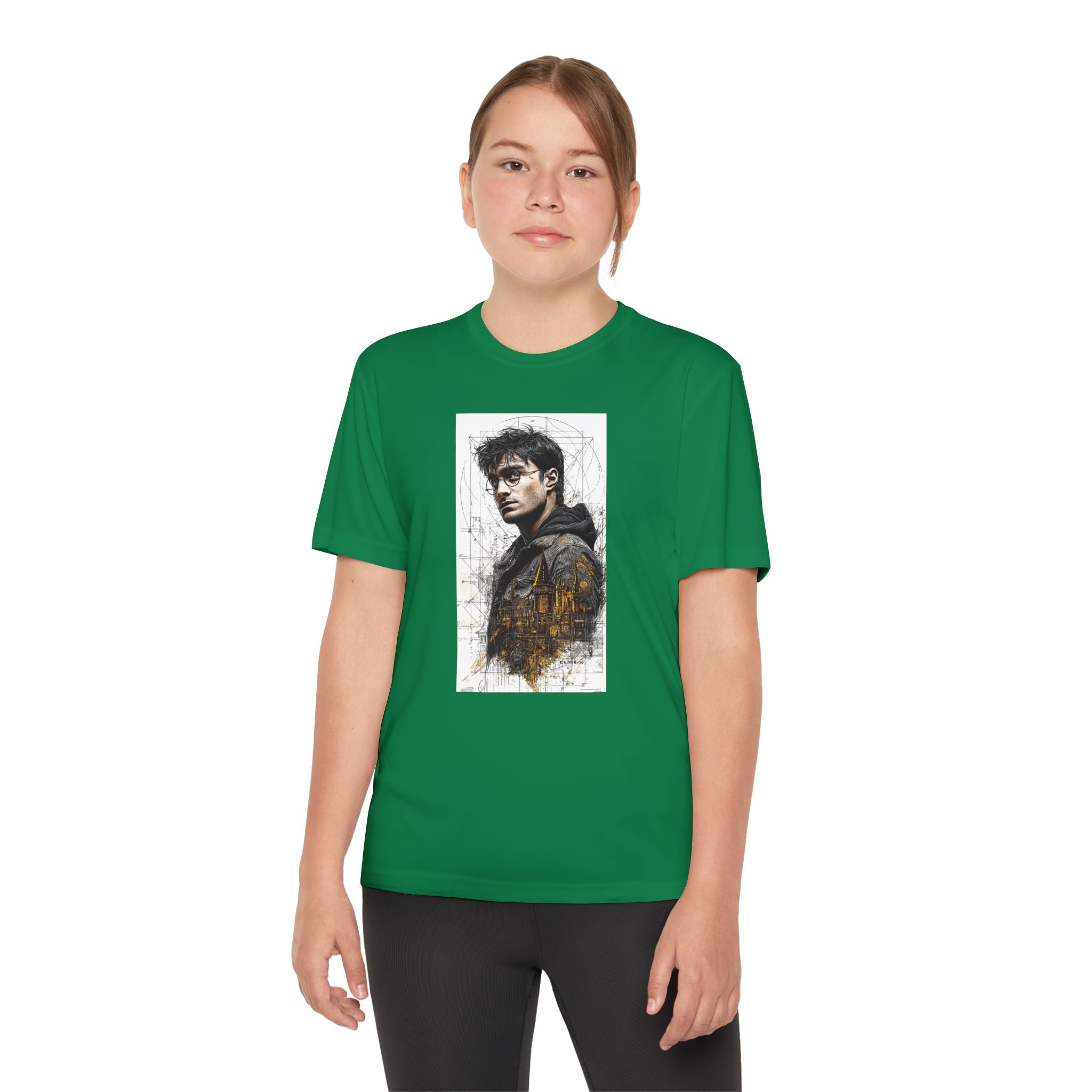 Youth Competitor Tee - Harry Potter, Wizard School Shirt, Magical Kids Top, Hogwarts Fan Gift, Sorcerer's Stone T-Shirt