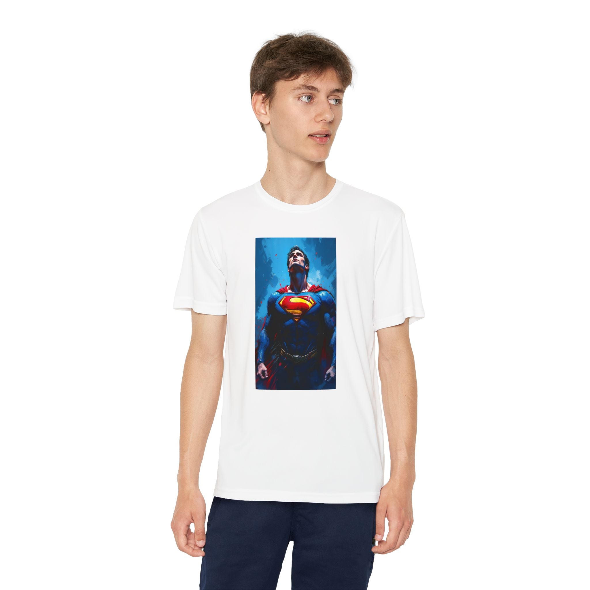 Superman Superhero Marvel T-Shirt, Youth Competitor Tee,  Kids Comic Book Hero Top, Children's Graphic Tee, Youth Super Power T-Shirt