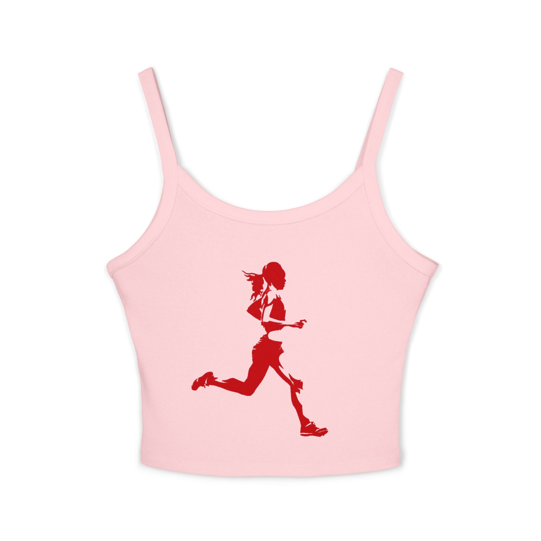 Running Woman Tank Top, Athletic Workout Top, Fitness Sleeveless Shirt, Jogging Muscle Tee, Exercise Gym Cami