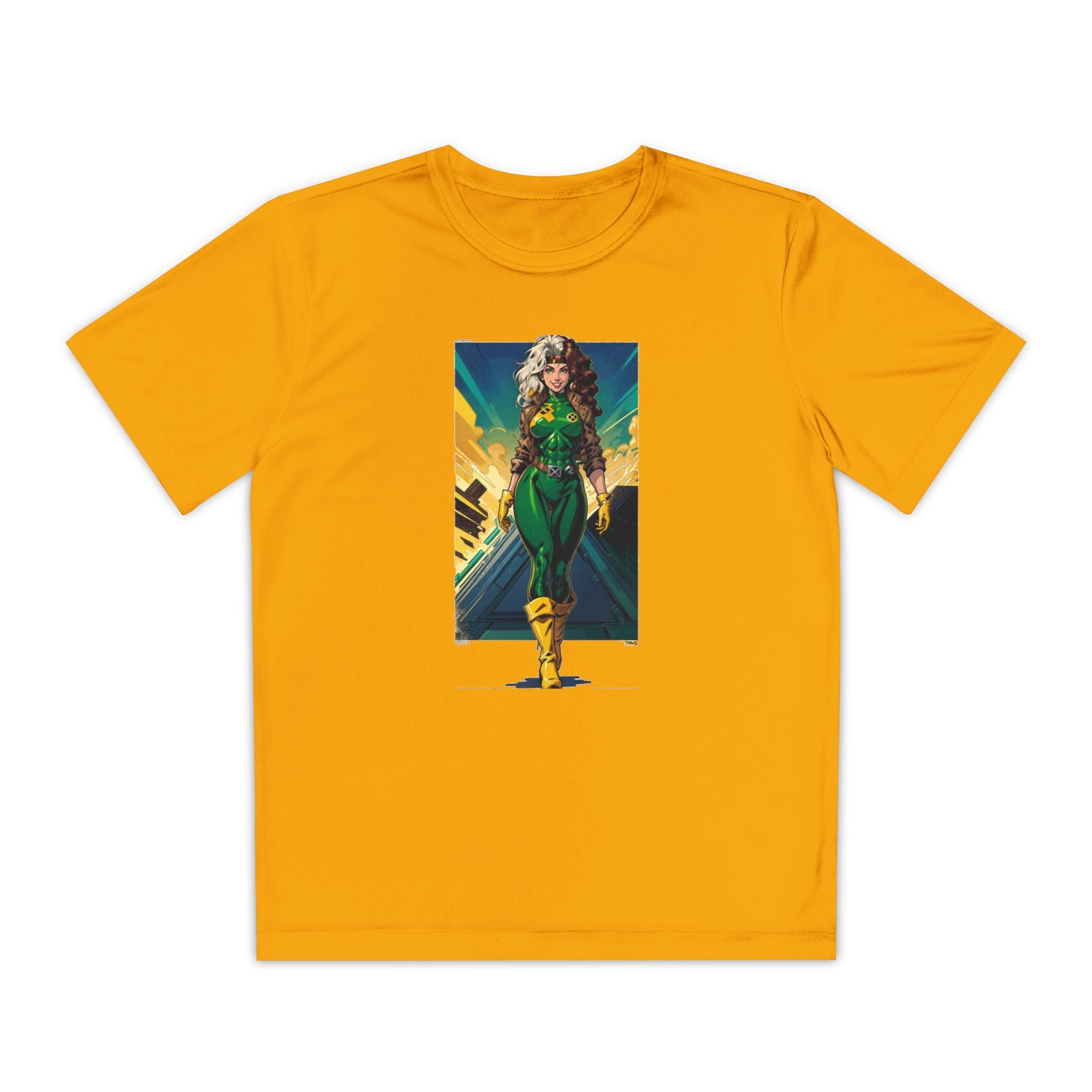 Superhero Youth T-Shirt Sports Graphic Tee, Cool Athletic Shirt for Kids