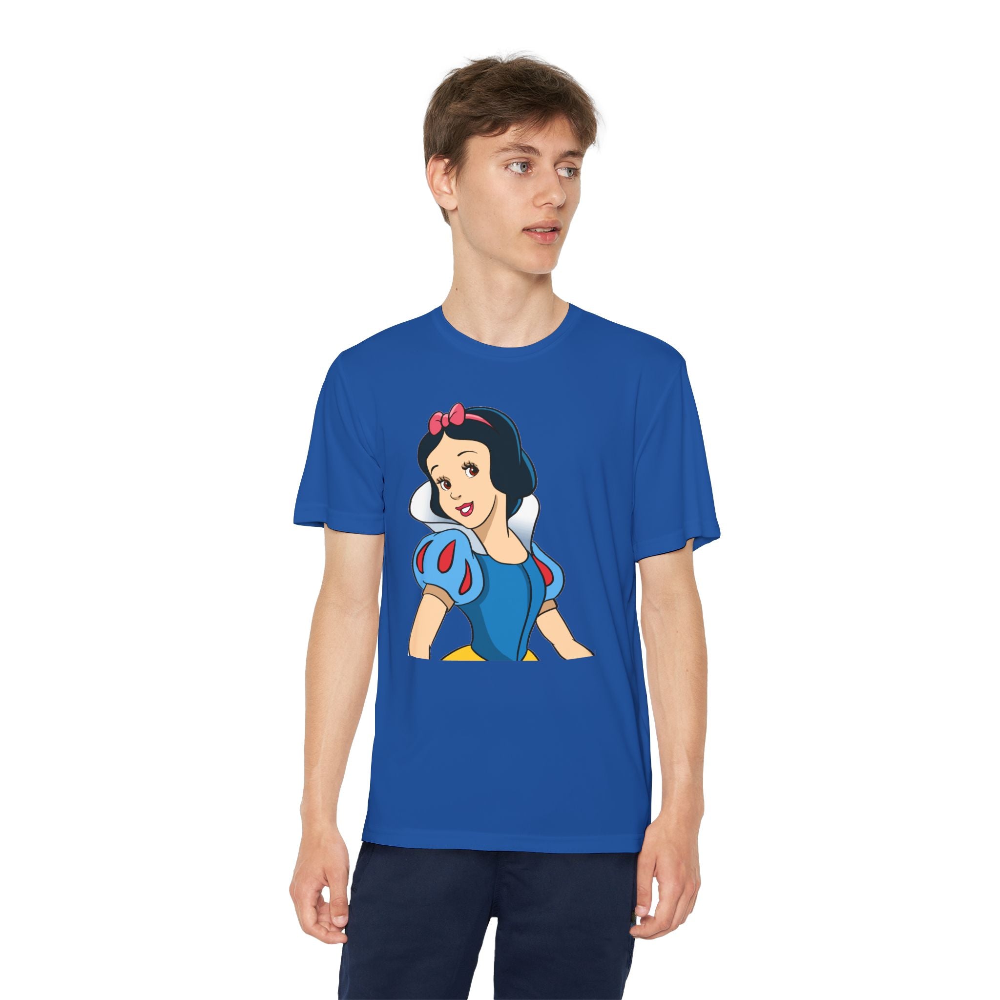 Snow White Youth T-Shirt Sports Graphic Tee, Cool Athletic Shirt for Kids, Perfect for Sports Events, Team Spirit