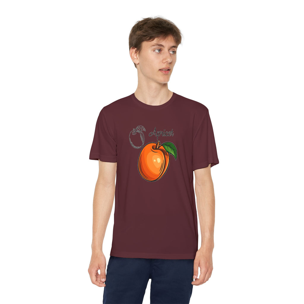 Apricot Youth T-Shirt Sports Graphic Tee, Cool Athletic Shirt for Kids, Perfect for Sports Events, Team Spirit