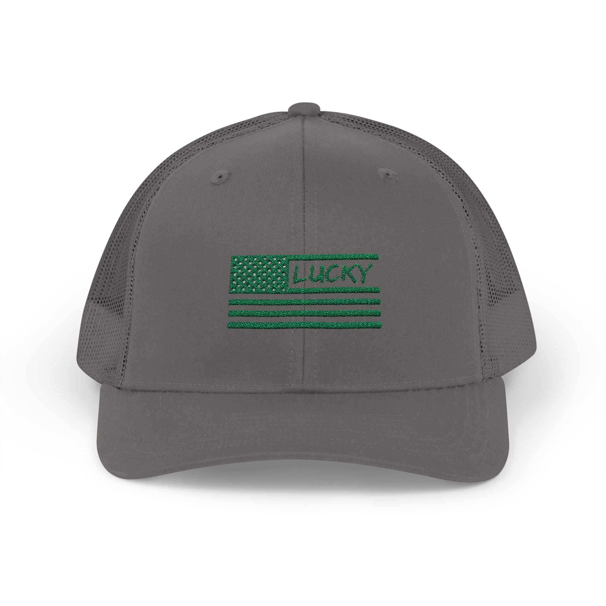 St. Patrick's Day Lucky 4-Leaf Clover Snapback Trucker Cap
