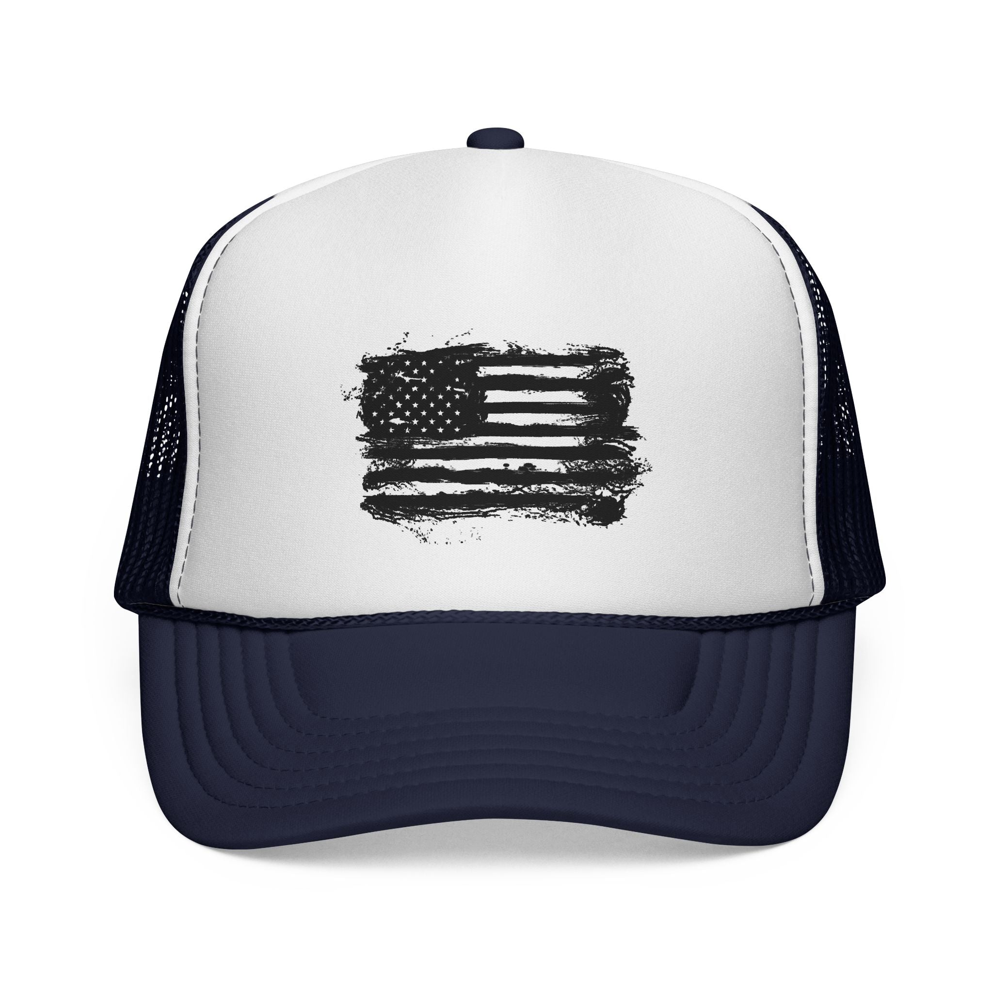 Patriotic Trucker Cap with American Flag Design, USA Hat, Summer Fashion, Outdoors Gear, Gift for Veterans, BBQ, 4th of July