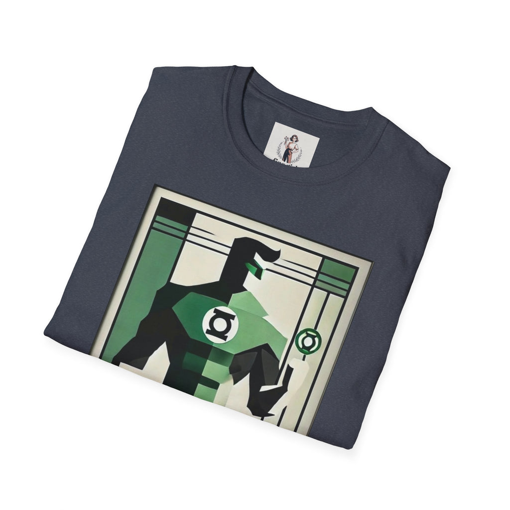 Green Lantern Superhero Marvel Unisex Softstyle T-Shirt, Comic Book Tee, Graphic Novel Shirt, Geeky Clothing, Cosplay Costume Top