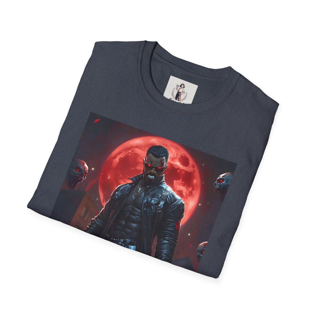Blade Superhero Marvel Unisex Softstyle T-Shirt, Comic Book Tee, Geeky Clothing, Cosplay Costume Top