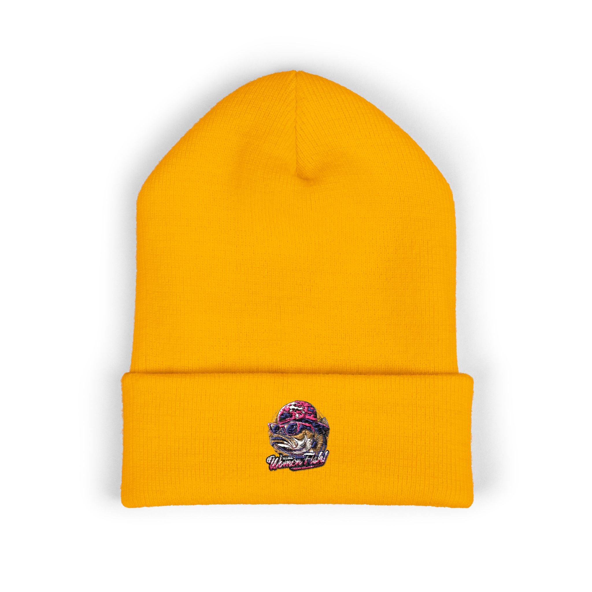 Embroidered Fishing Beanie, Fisherman Gift, Outdoor Apparel, Fishing Gear, Angler Hat, Fishing Lure Beanie