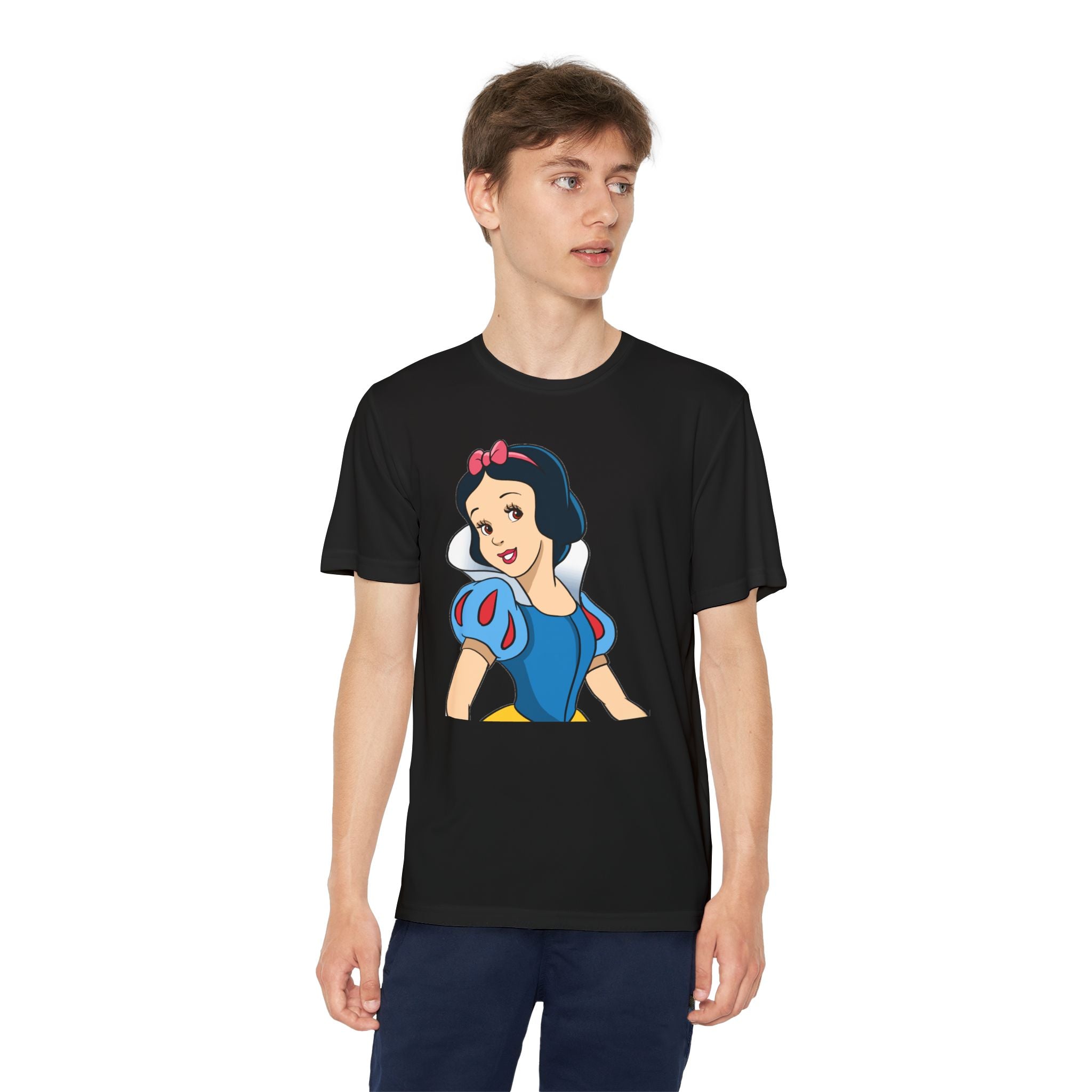 Snow White Youth T-Shirt Sports Graphic Tee, Cool Athletic Shirt for Kids, Perfect for Sports Events, Team Spirit