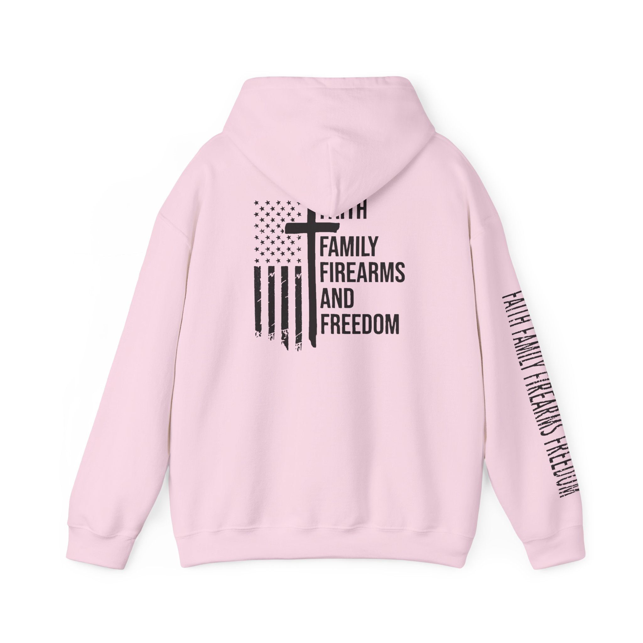 Faith Family Firearms Freedom  Patriotic Hoodie Rebel Spirit Unisex Hoodie