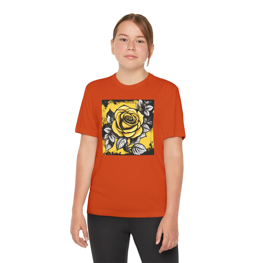 Flower Youth Tshirt, Girls Floral Tee, Kids Spring Shirt, Children's Botanical Top, Teen Blossom T-Shirt