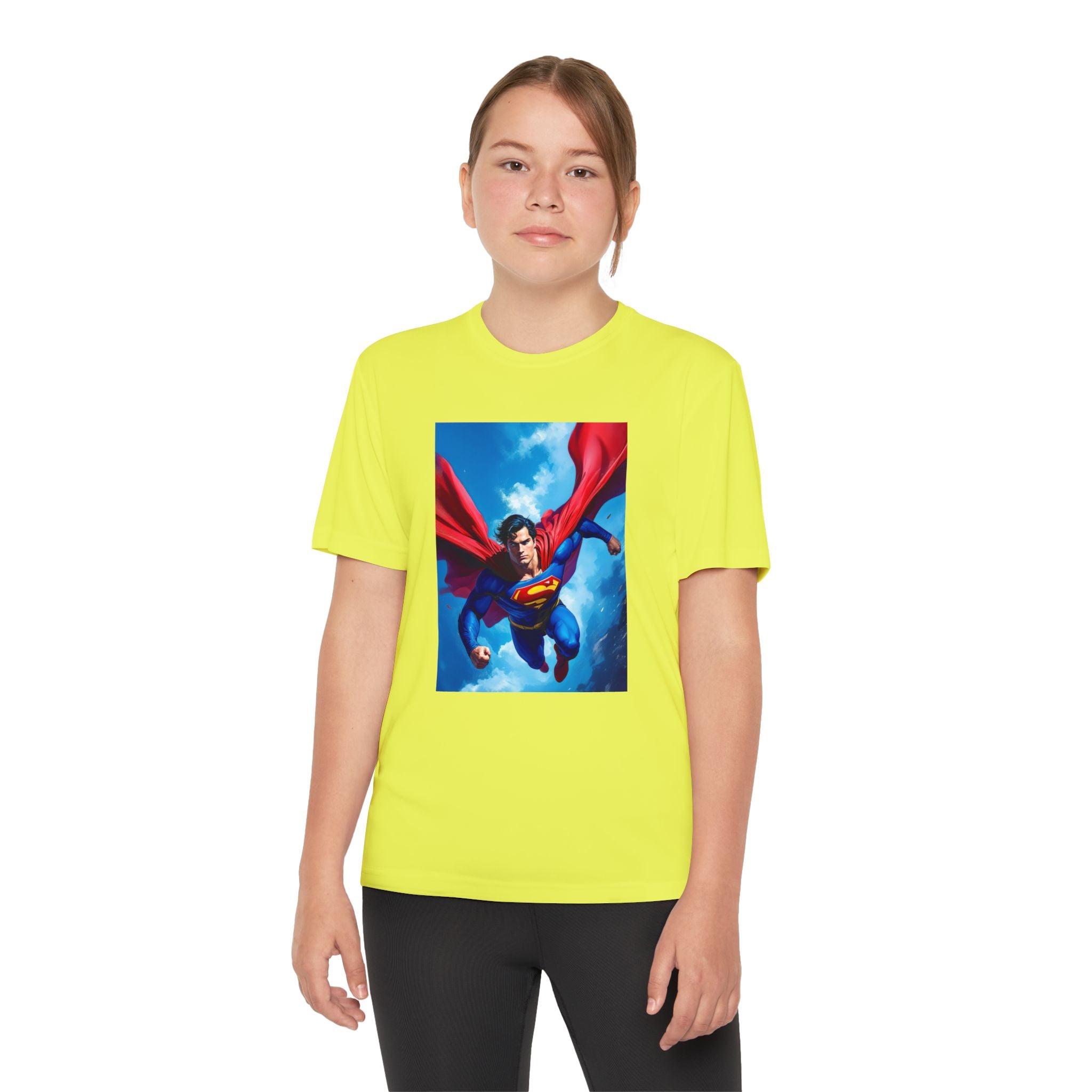 Superman Superhero Marvel T-Shirt, Youth Competitor Tee,  Kids Comic Book Hero Top, Children's Graphic Tee, Youth Super Power T-Shirt