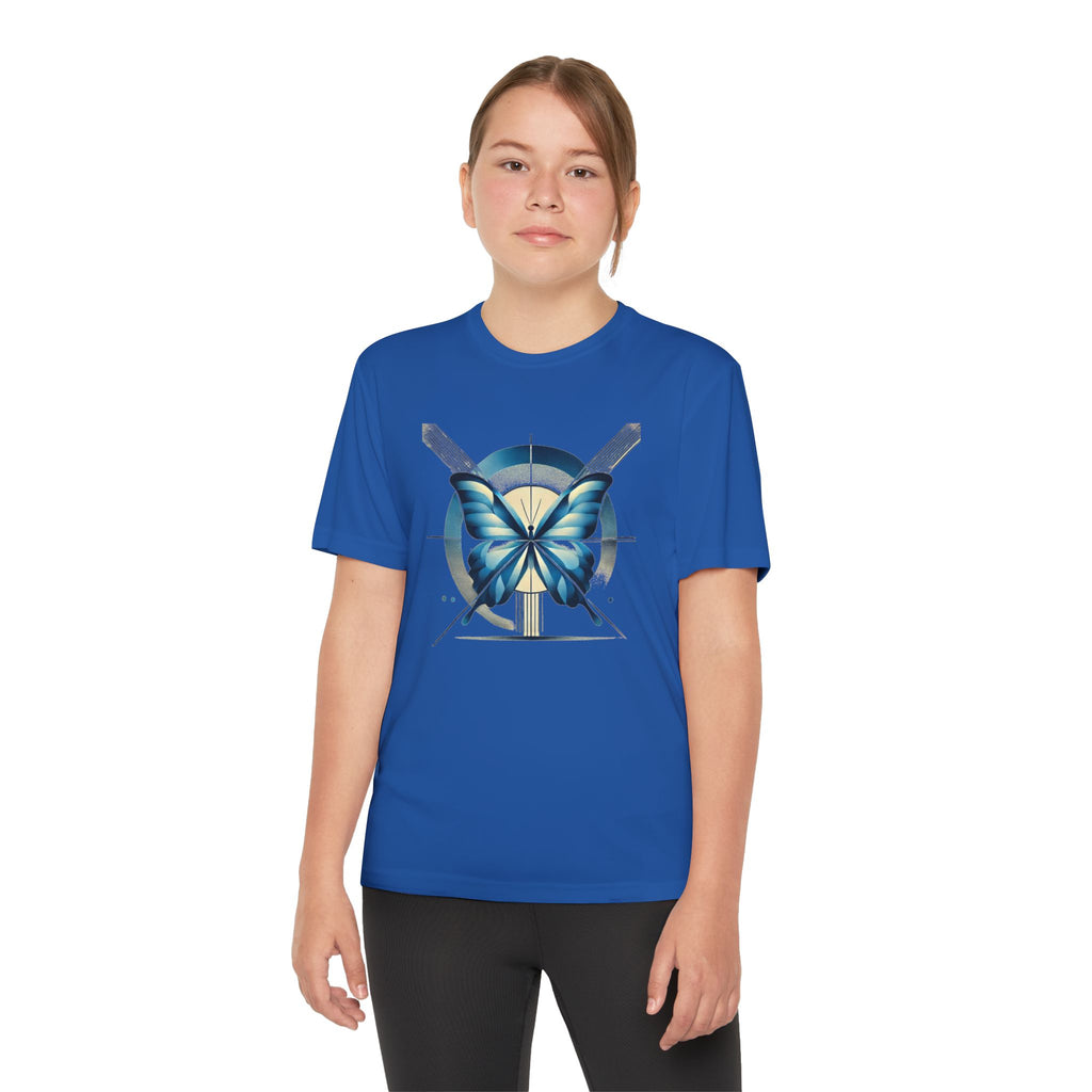 Butterffy Youth T-Shirt Sports Graphic Tee, Cool Athletic Shirt for Kids, Perfect for Sports Events, Team Spirit