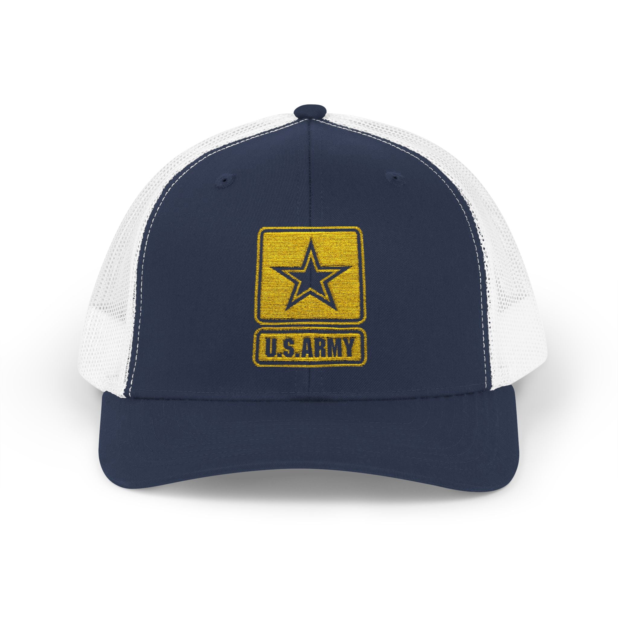 US Army Snapback Trucker Cap with Thin Red Line Design, Ideal for First Responders, Supportive Gifts, Memorials, Everyday Wear
