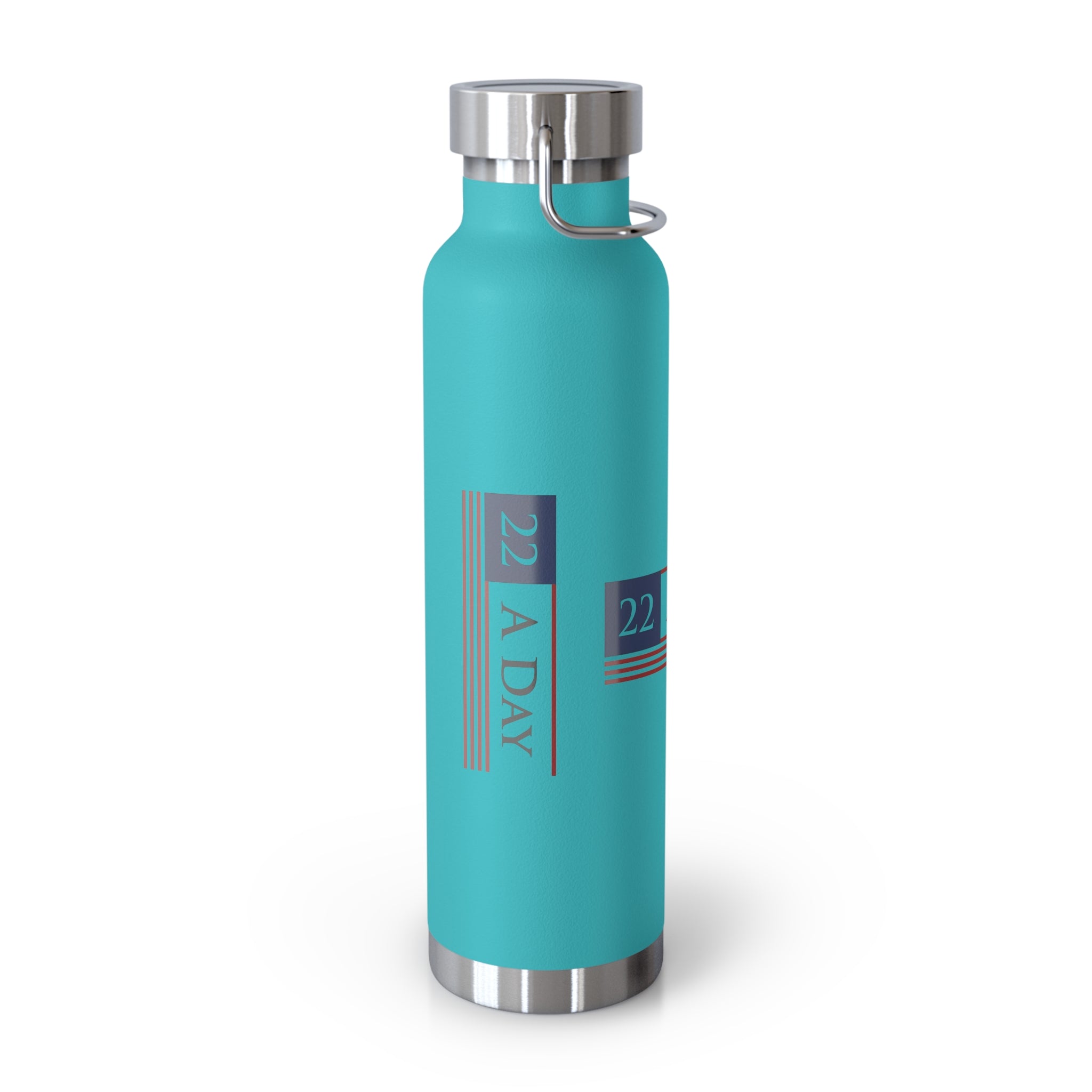 22 A Day Patriotic Copper Insulated Water Bottle