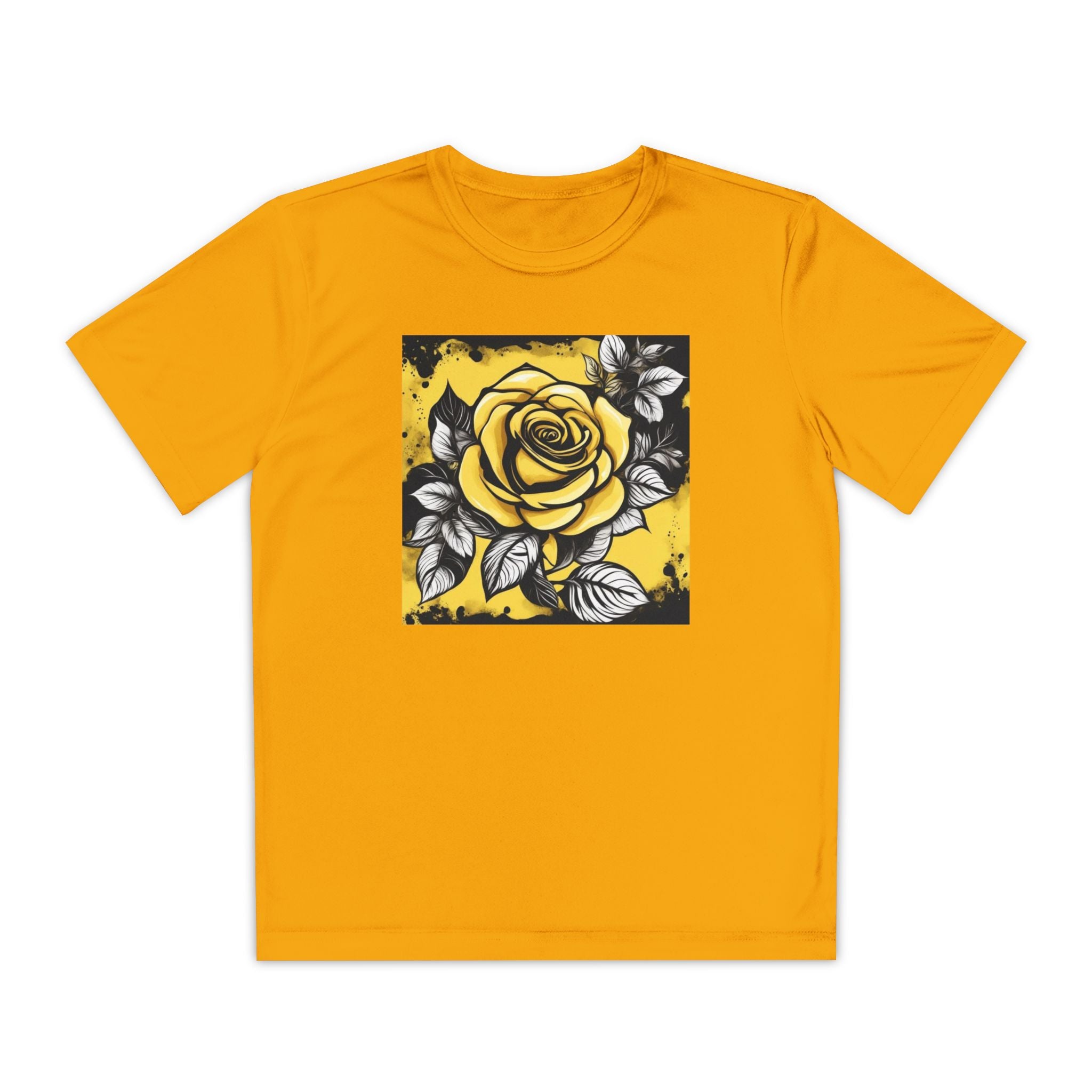 Flower Youth Tshirt, Girls Floral Tee, Kids Spring Shirt, Children's Botanical Top, Teen Blossom T-Shirt