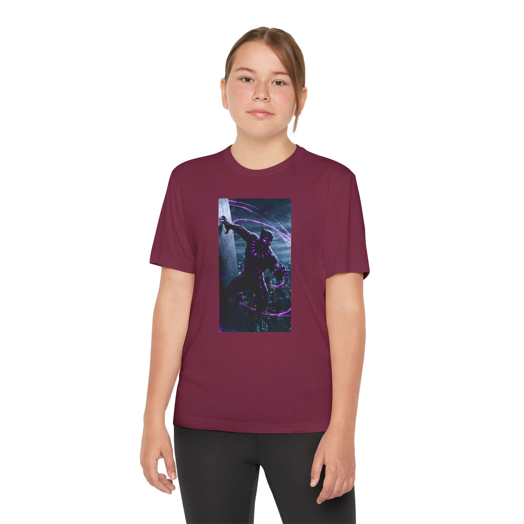 The Black Panther Superhero Marvel Patriotic, Kids Graphic T-Shirt, Boys Hero Top, Girls Comic Book Clothing, Birthday